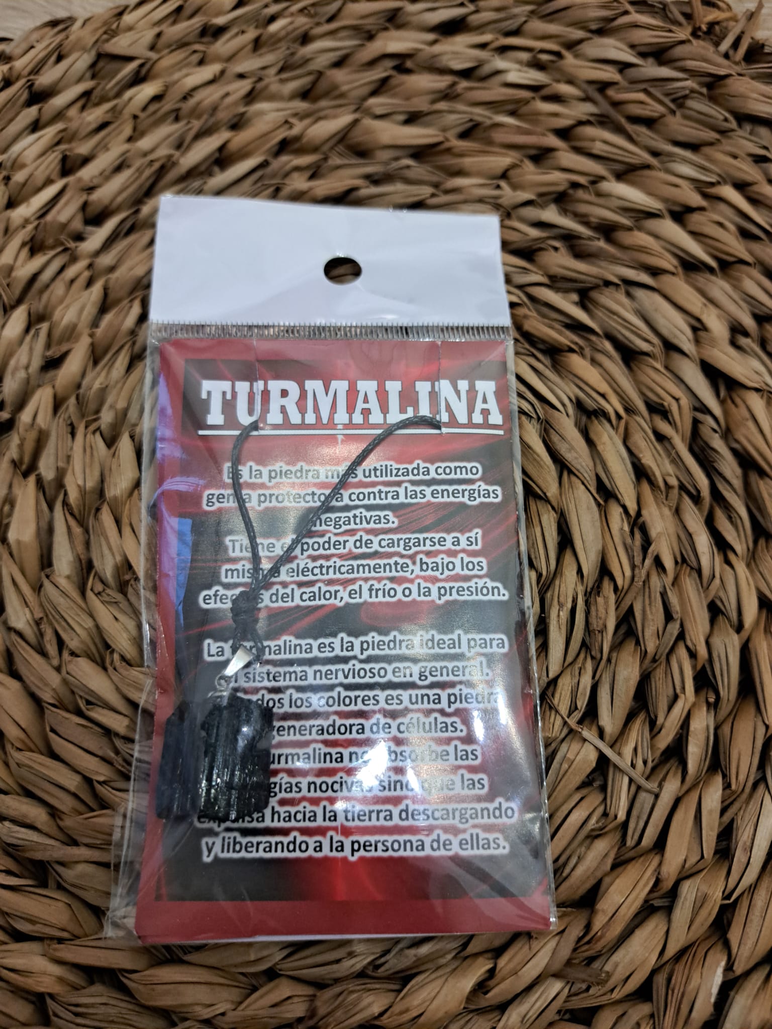 Collar turmalina negra