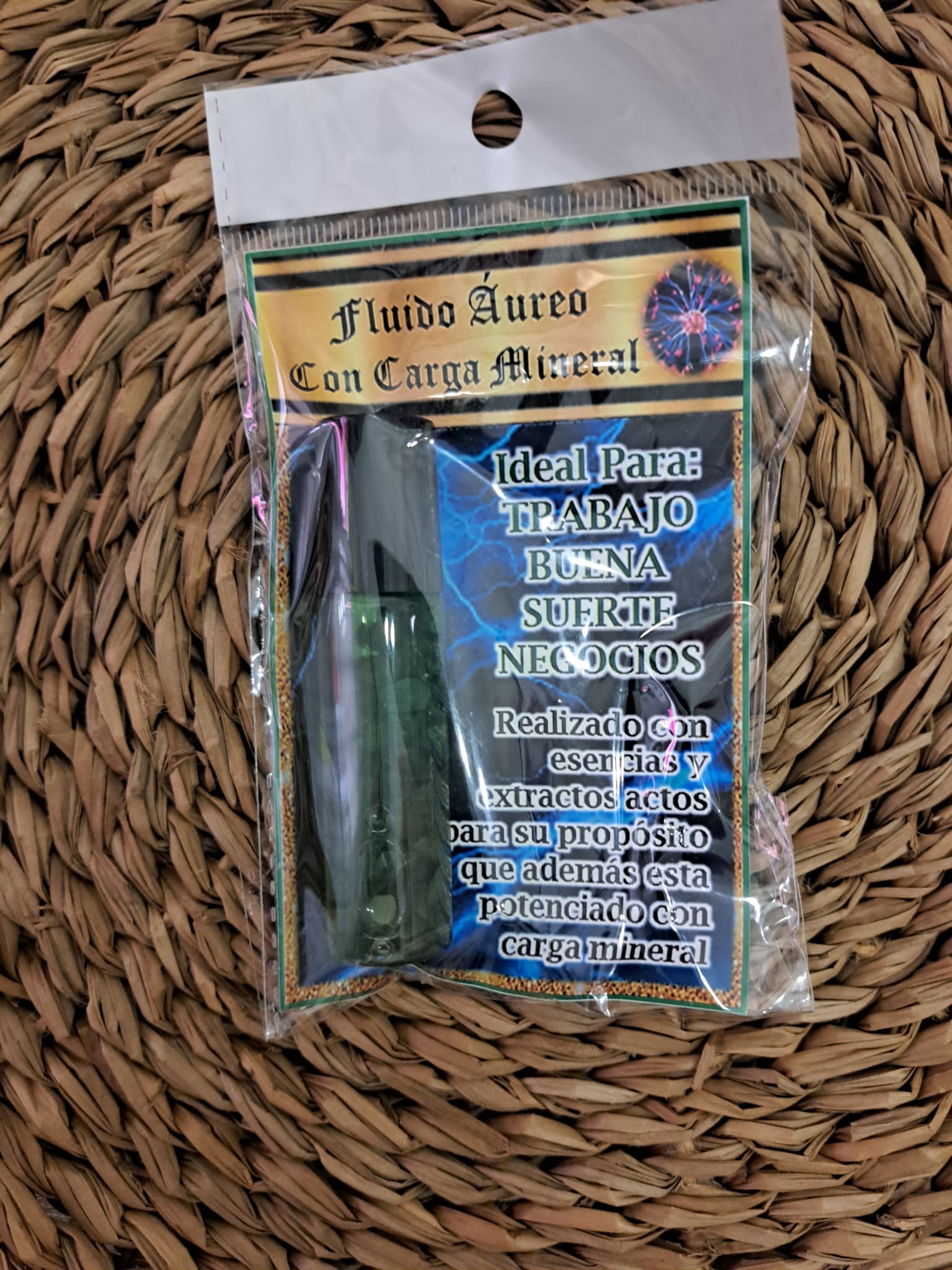 Fluido Áureo con Carga Mineral cuarzo verde
