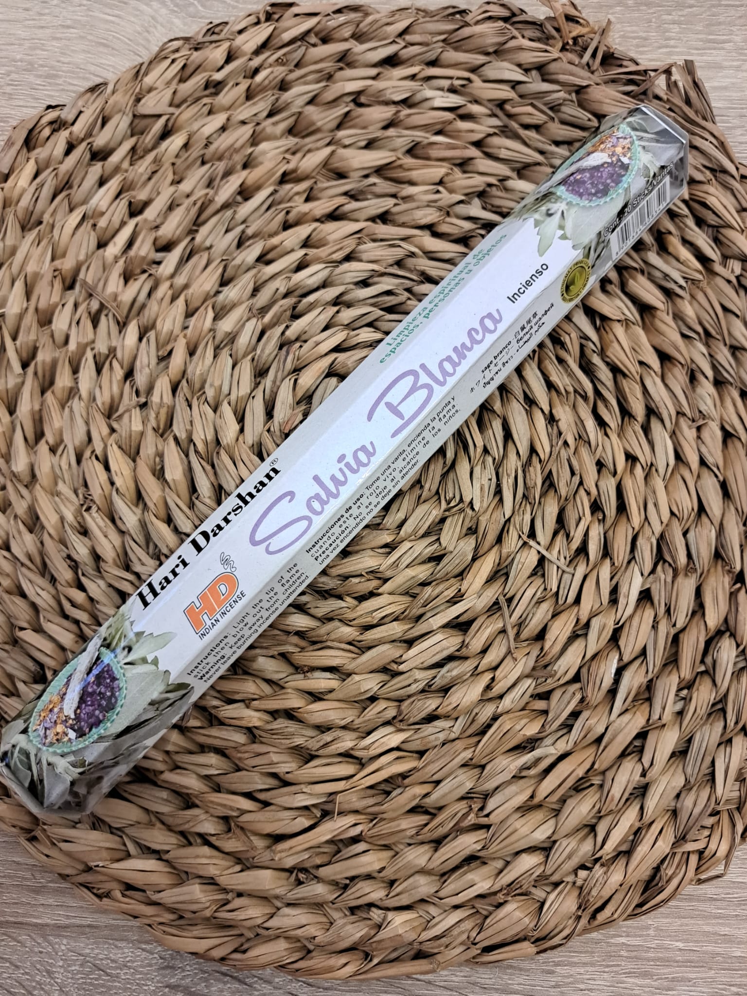 Incienso de salvia blanca