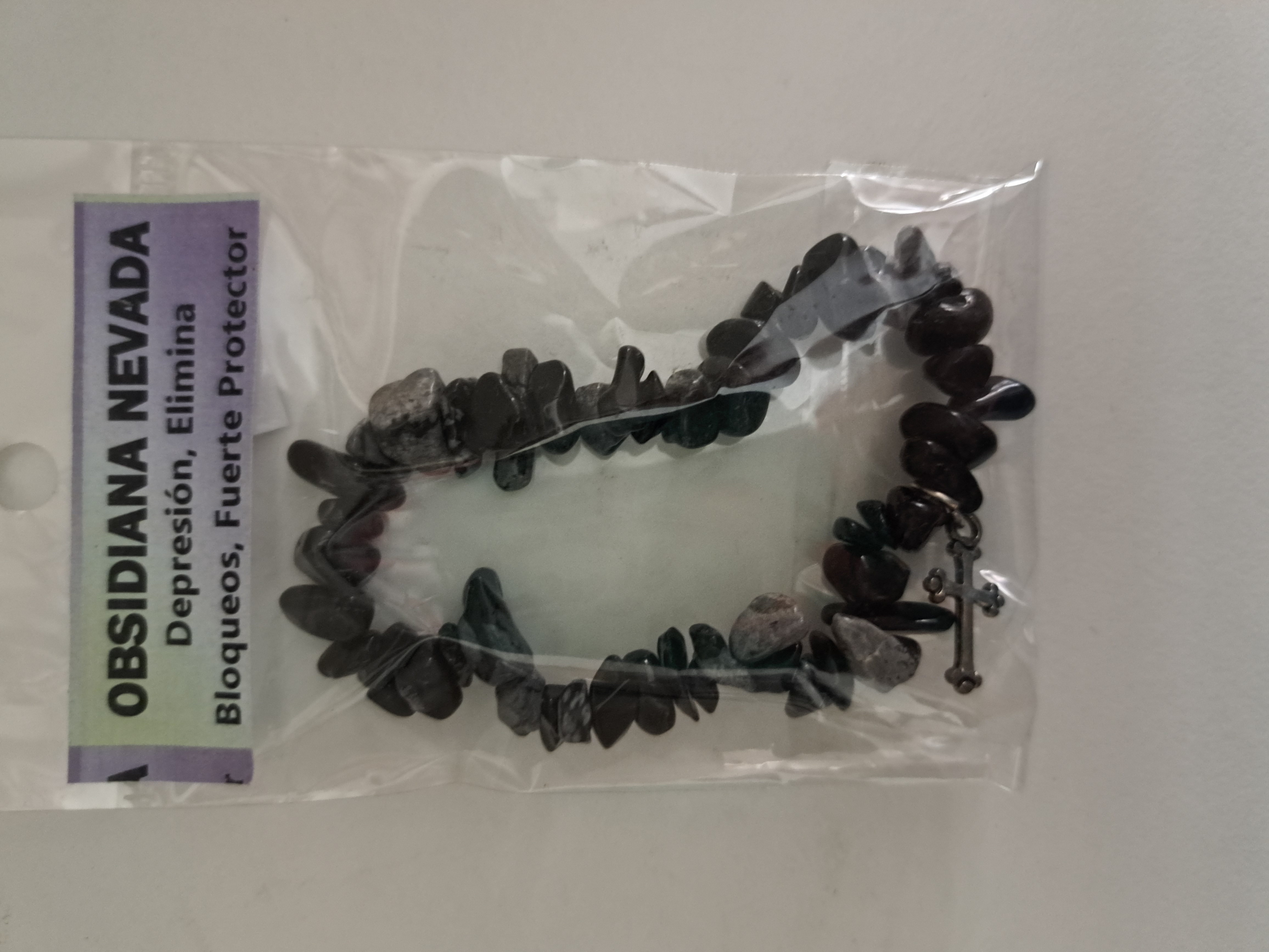 Pulsera obsidiana nevada chips