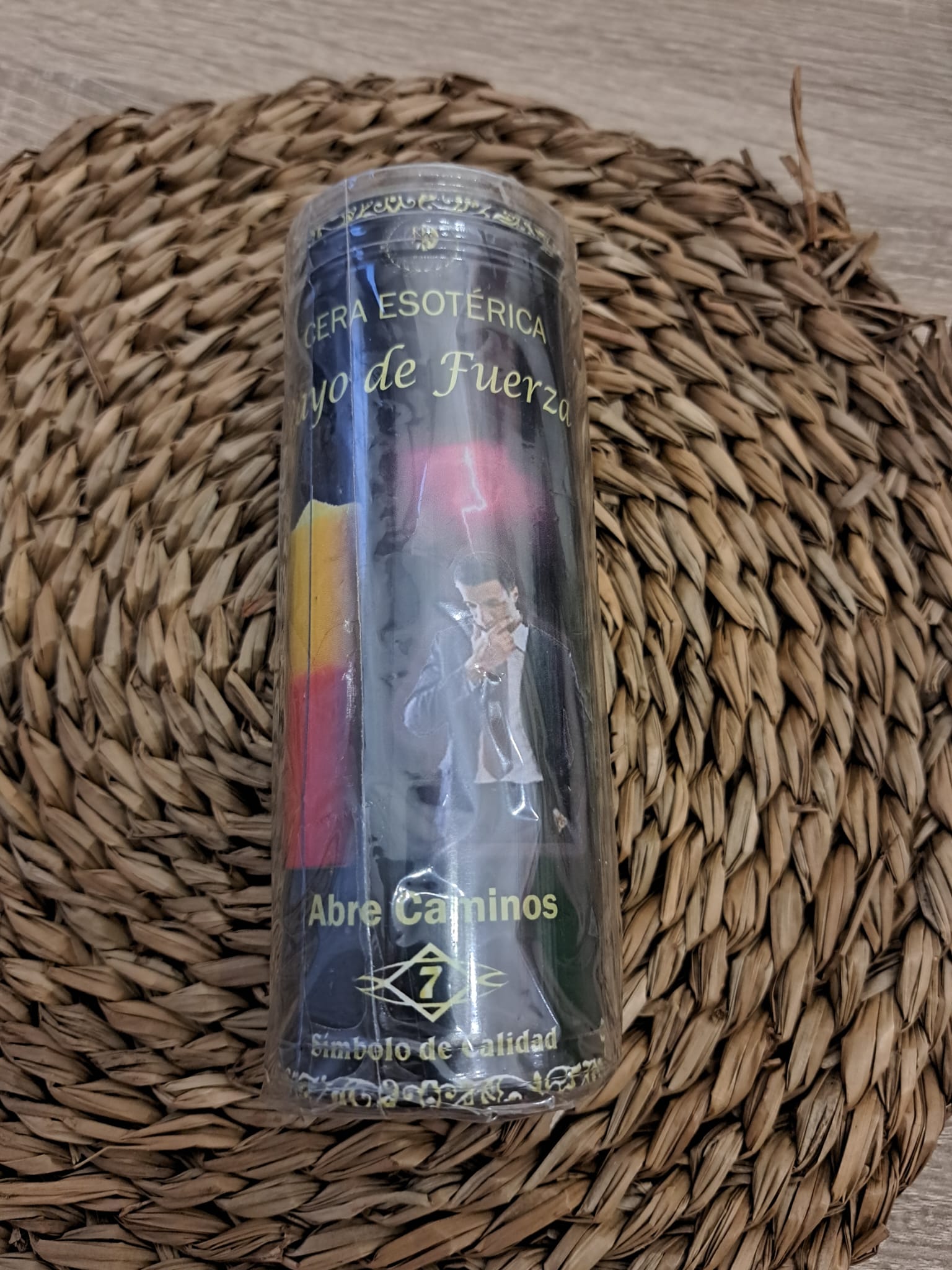 Velón con fluido rayo de fuerza 