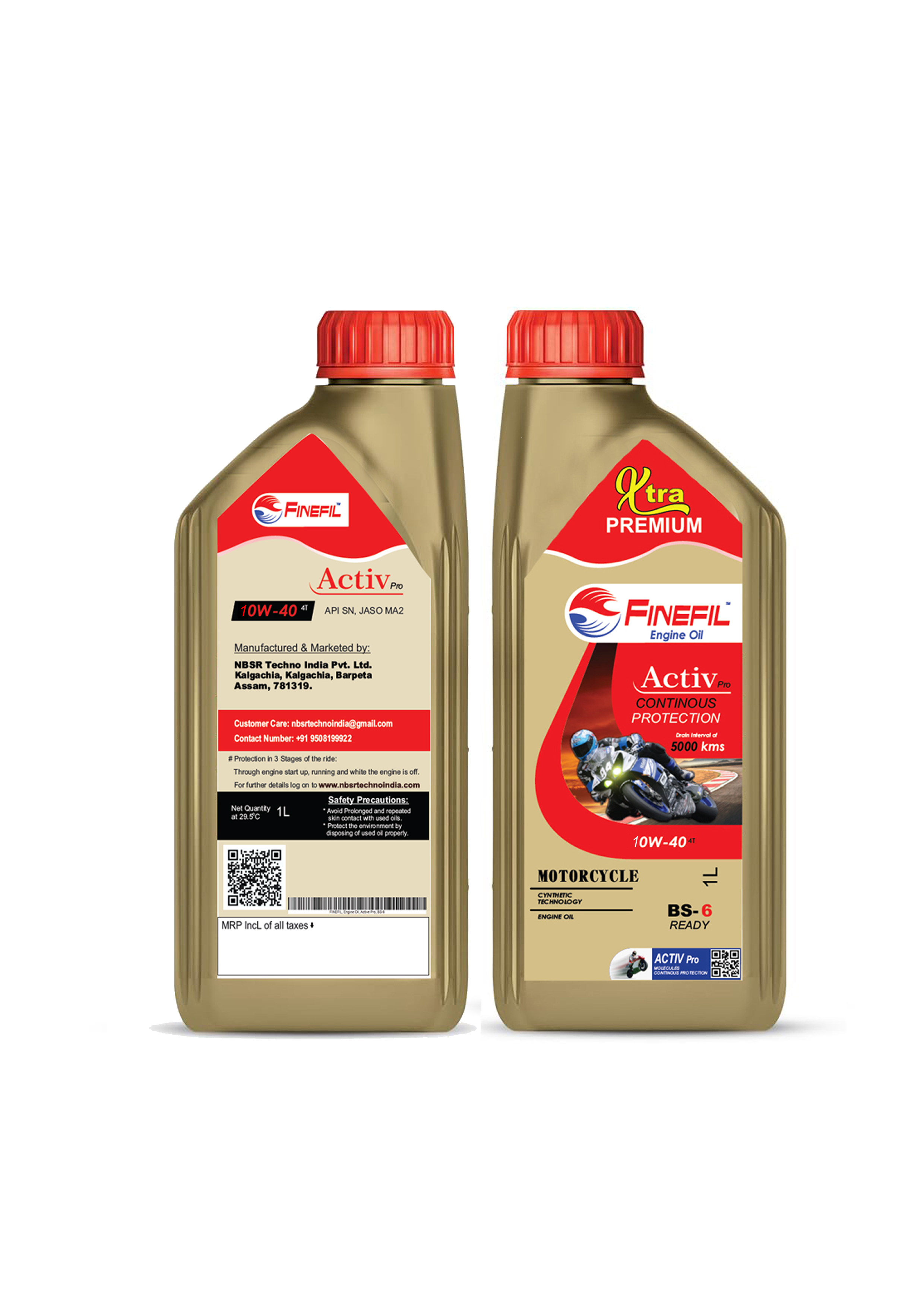 FINEFIL Xtra Premium 10W-40 Engine Oil | Synthetic Technology