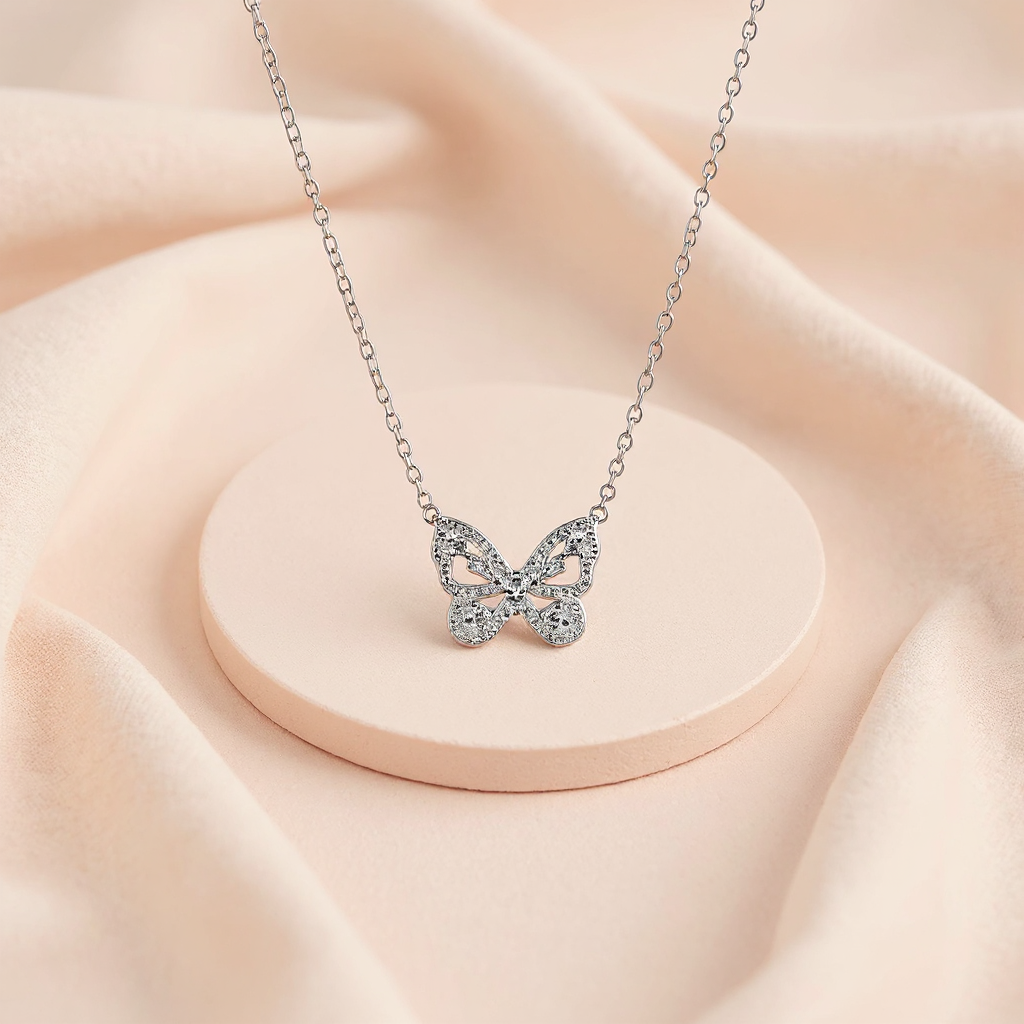 Stunning Butterfly Pendant Necklace