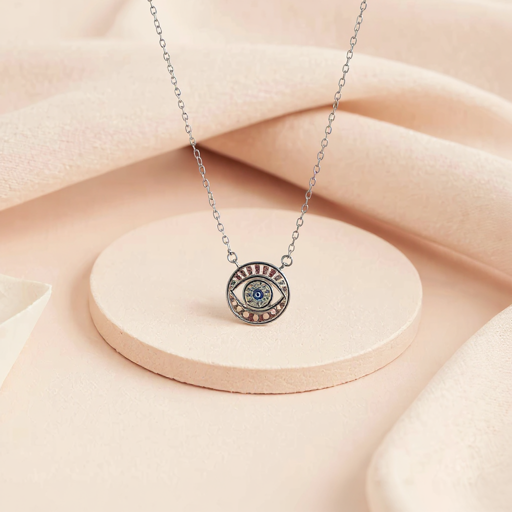 Stunning Evil Eye Pendant Necklace
