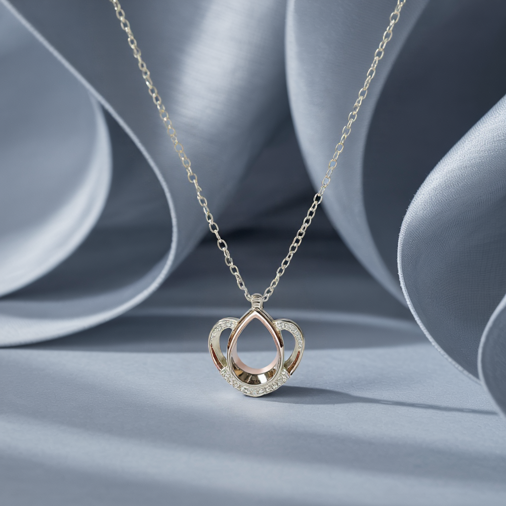 Owl Heart Pendant Necklace