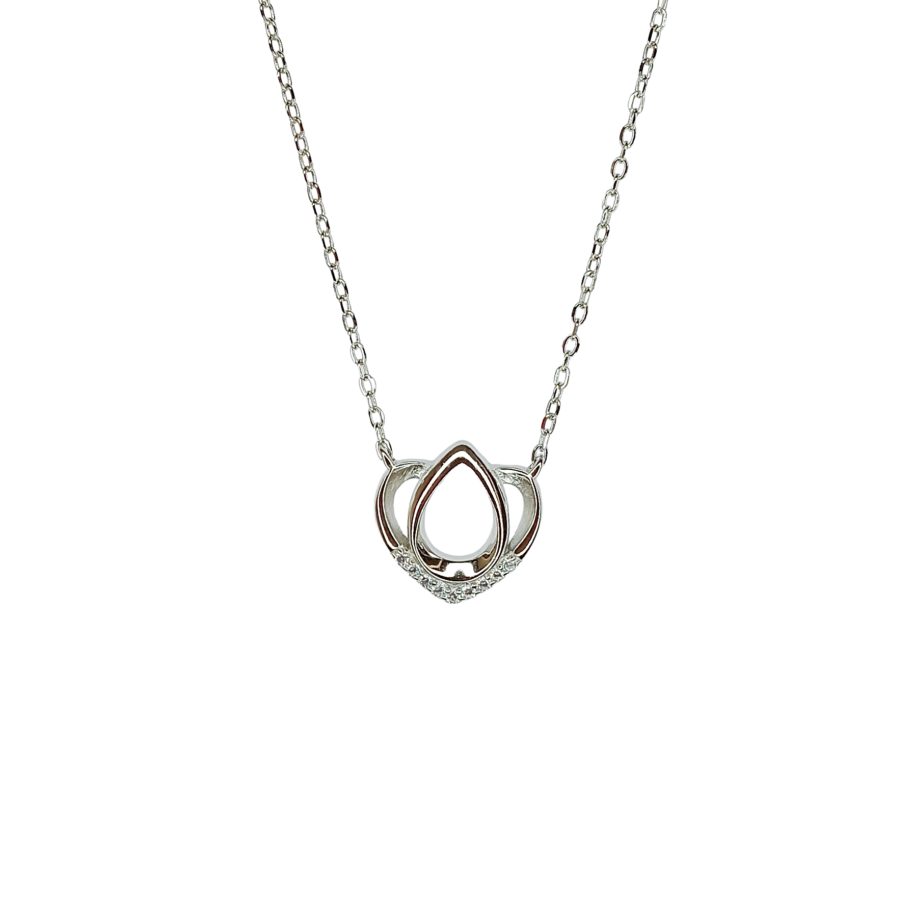 Owl Heart Pendant Necklace