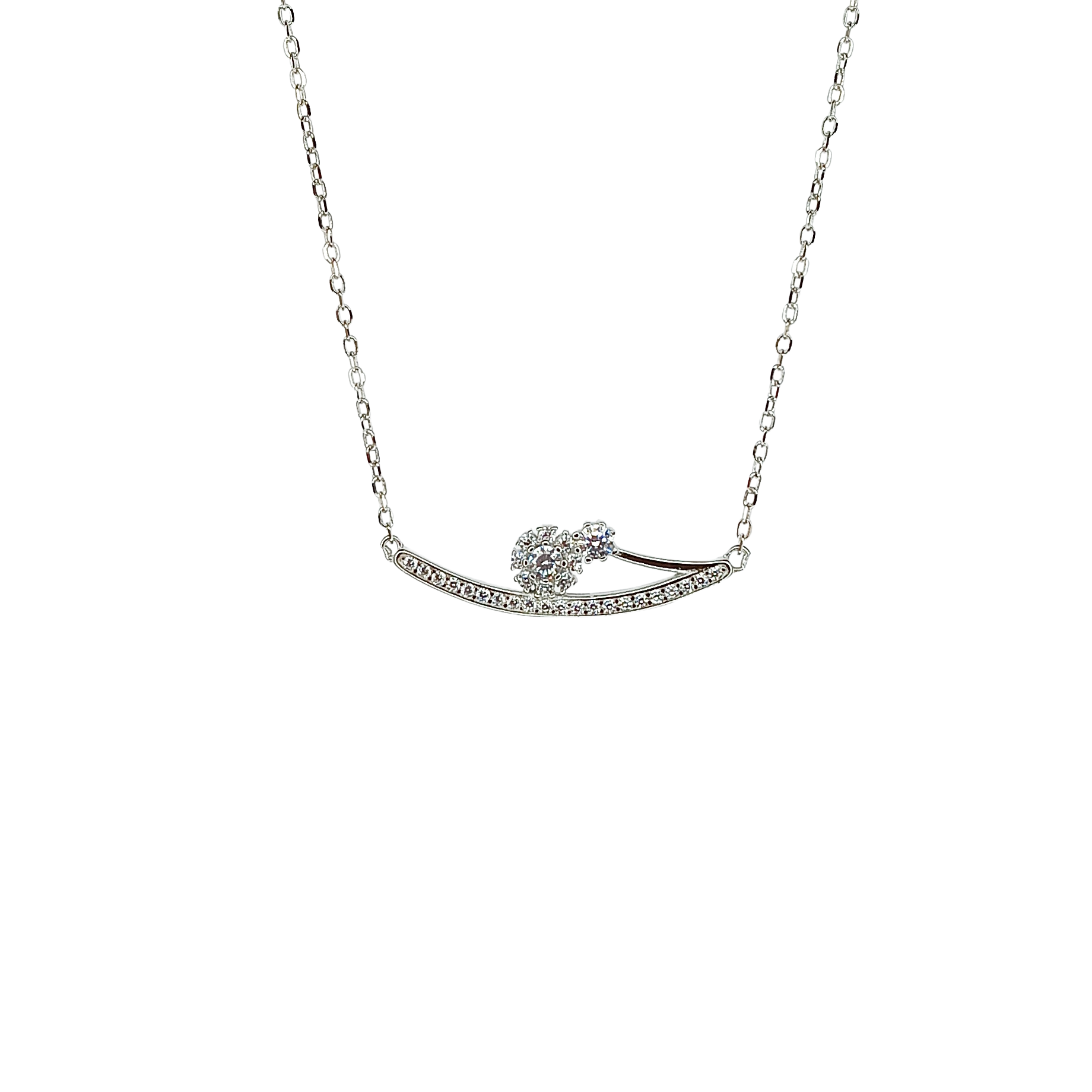 Flower pendant necklace
