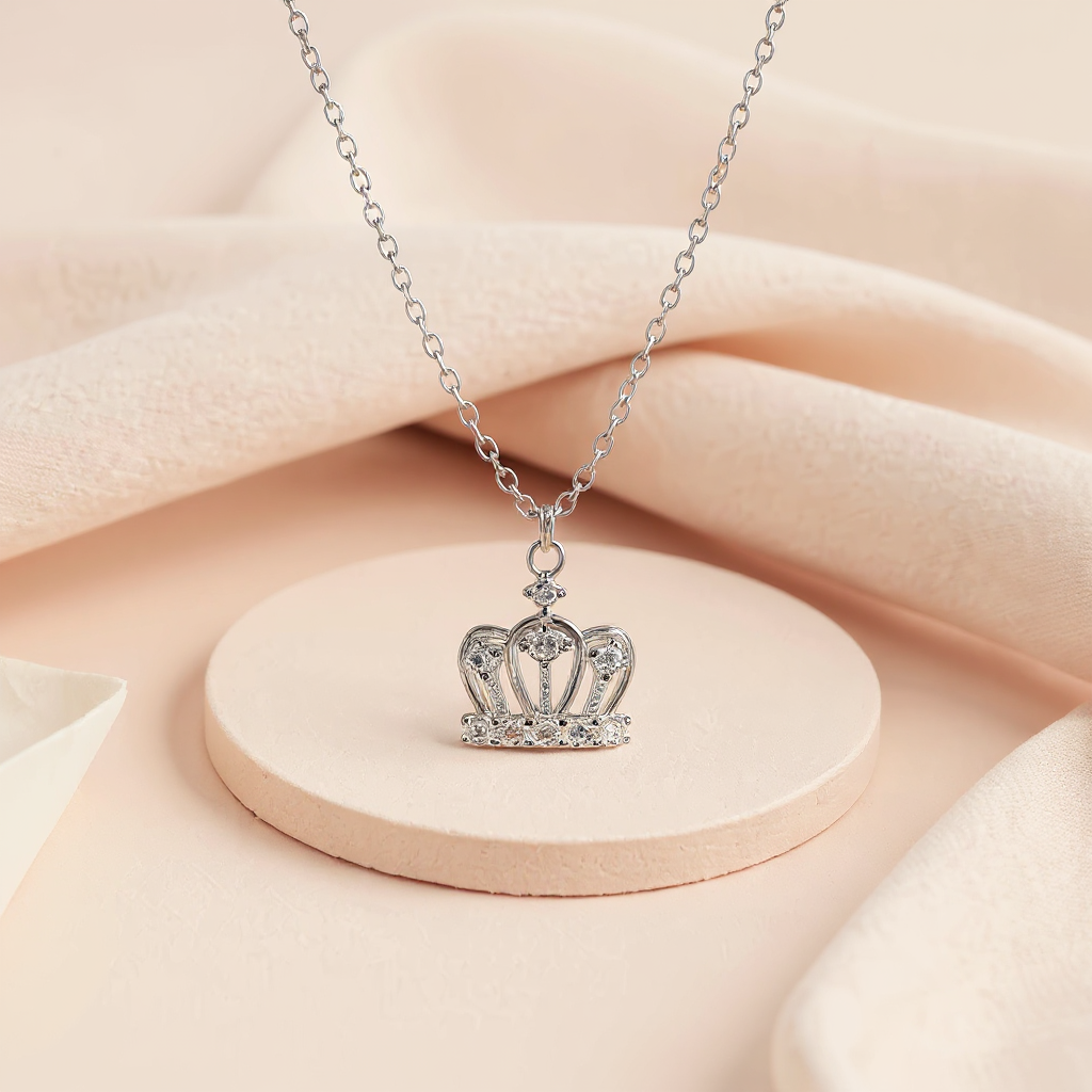 Crown Pendant Necklace