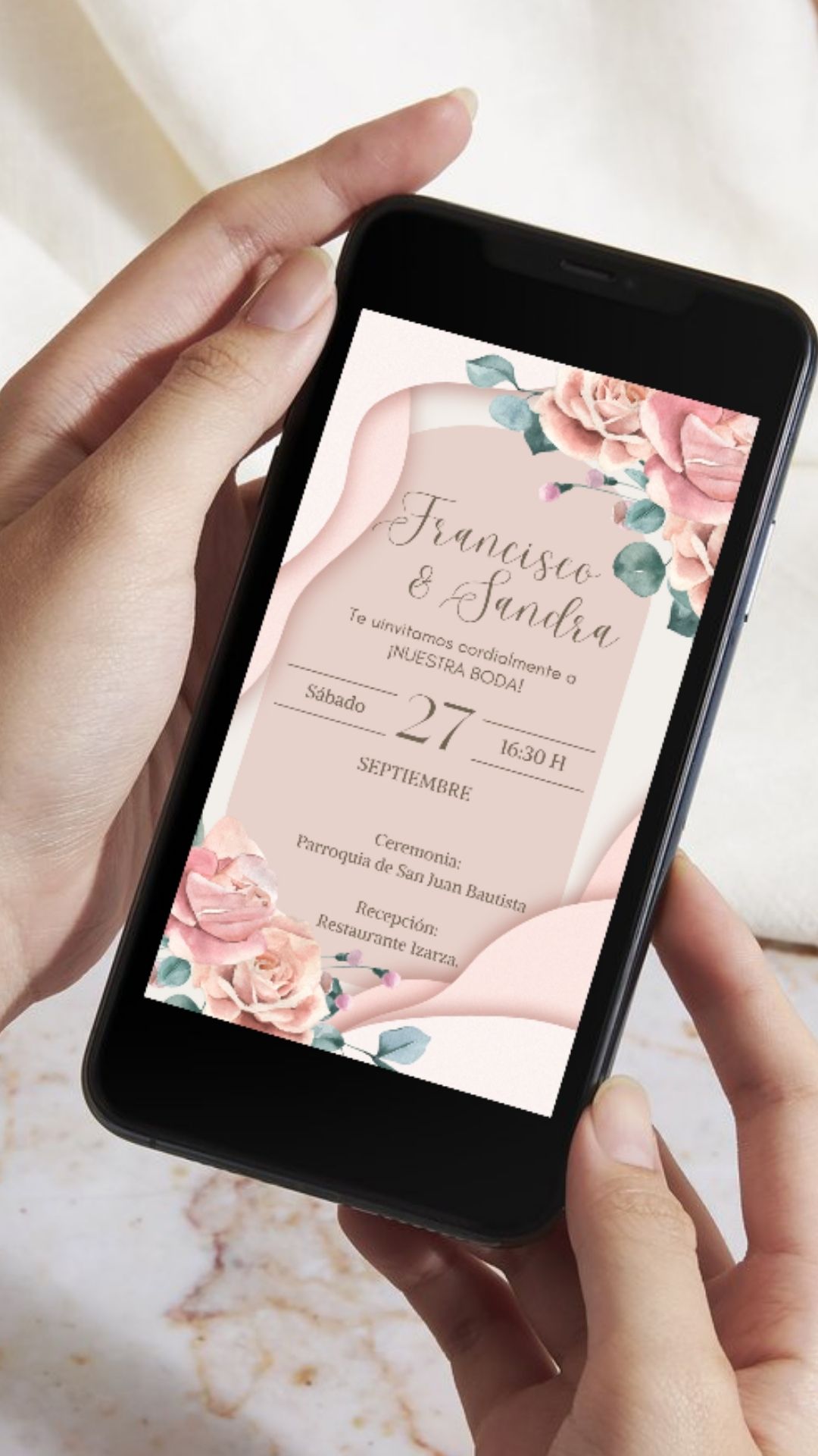 Invitación de Boda digital - Francisco & Sandra