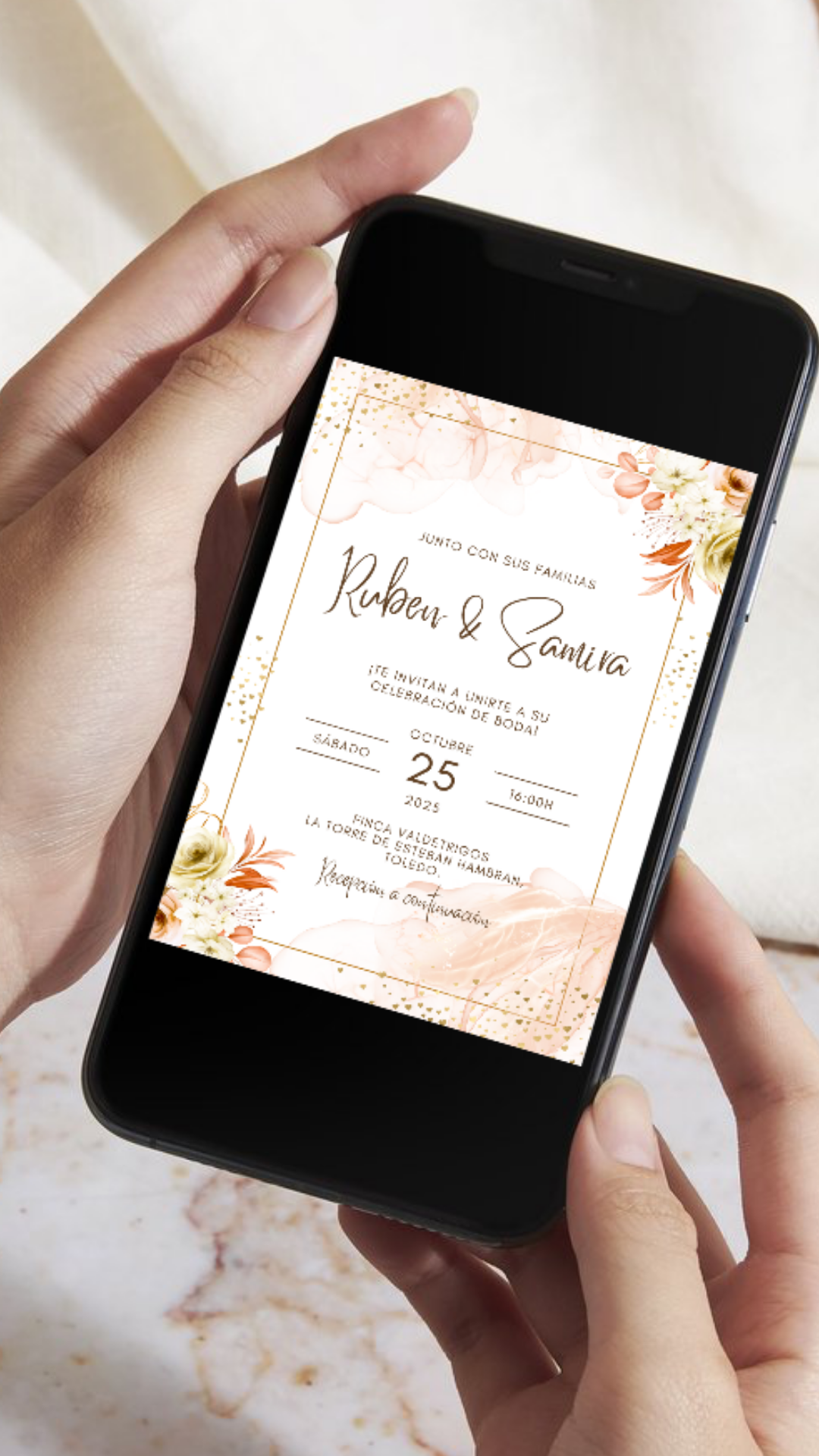 Invitación de Boda digital - Ruben & Samira
