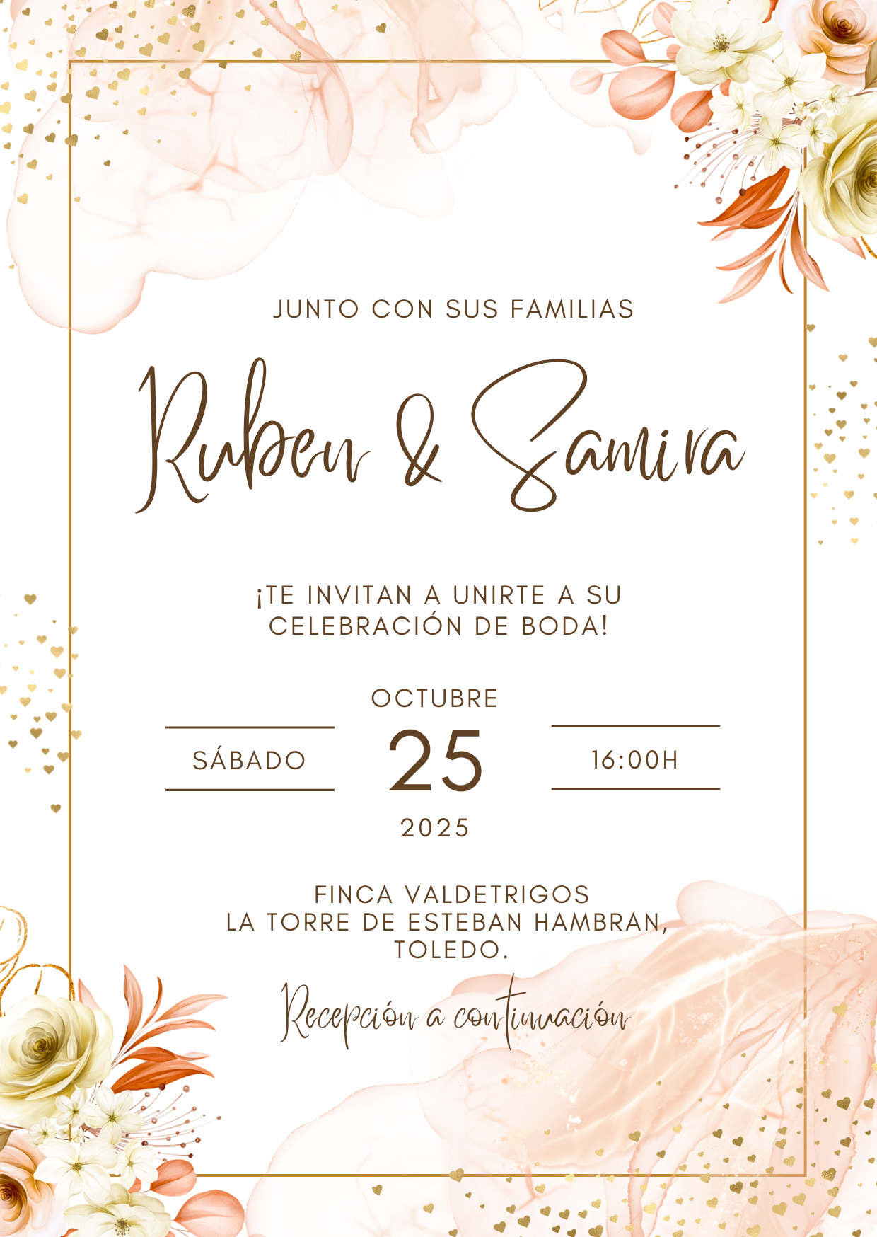 Invitación de Boda digital -  Ruben & Samira