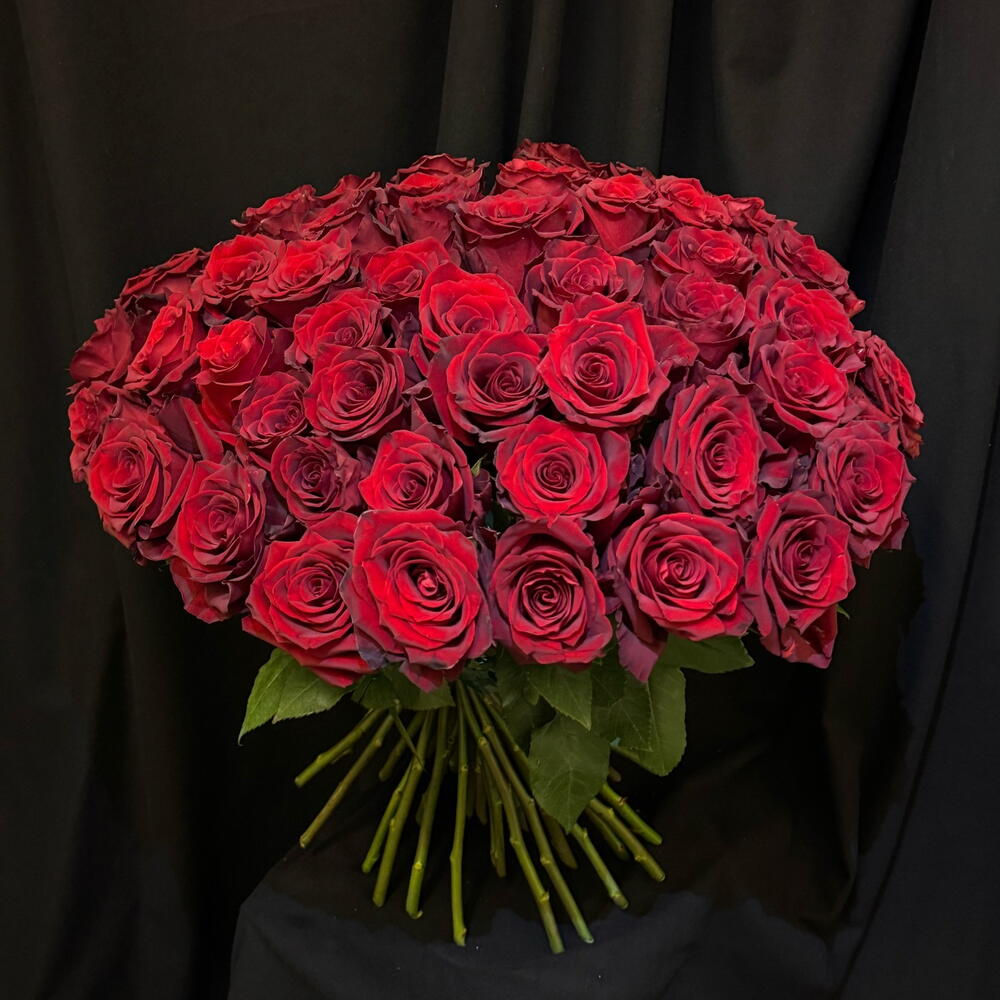 Buquê de 50 Rosas Vermelhas.