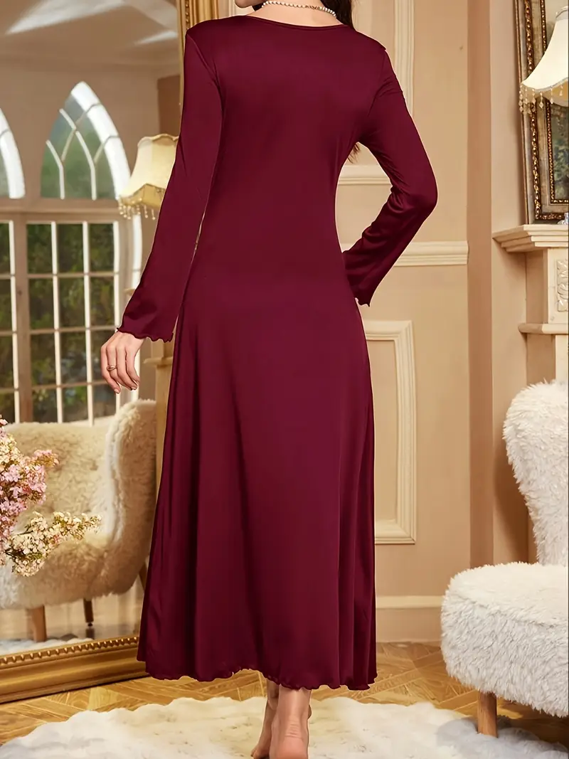 Red Color Beautiful Long Dress 001