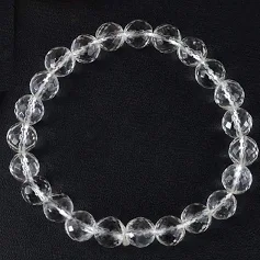 Clear Crystal Bead Bracelet