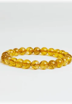 Amber Beaded Bracelet