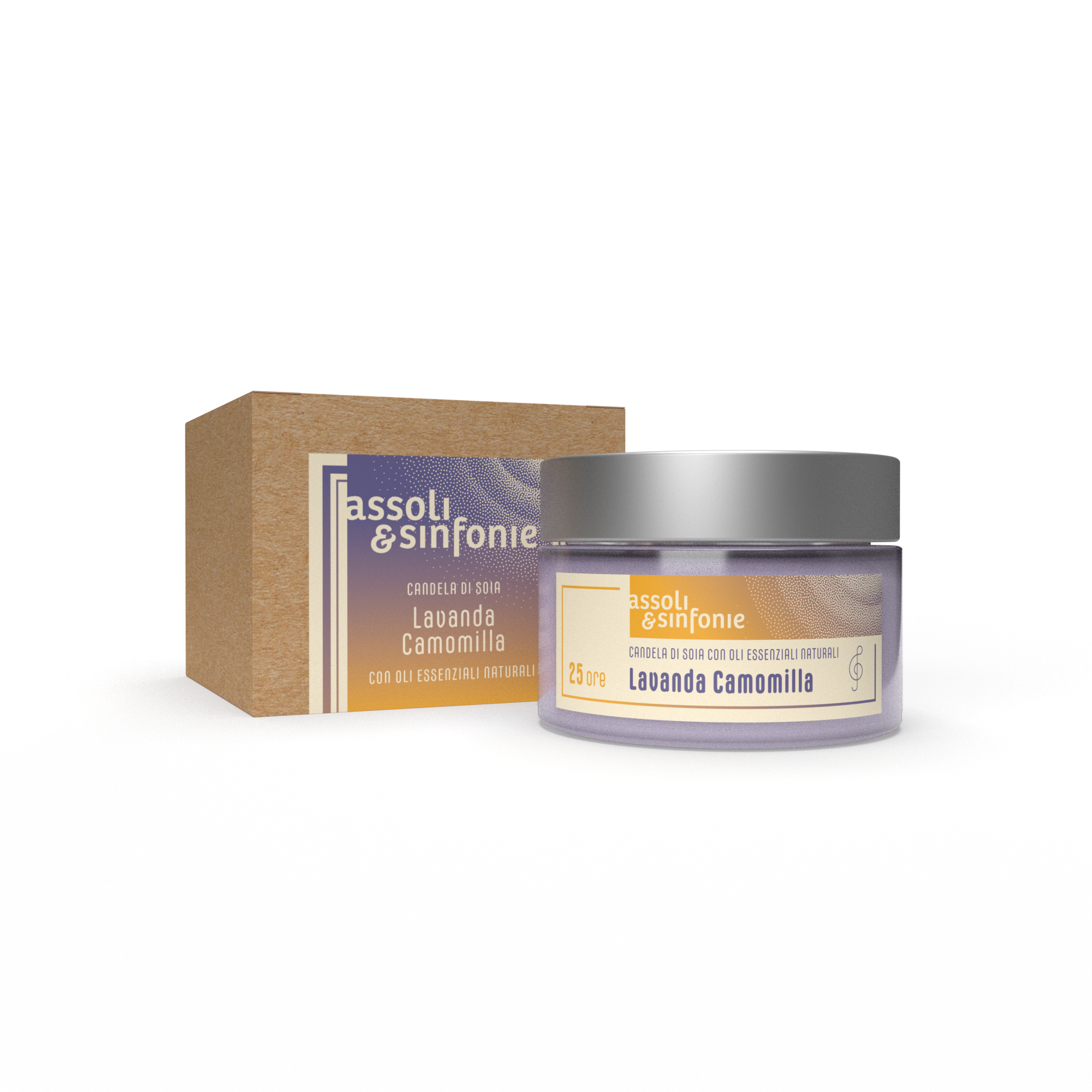 Candela lavanda e camomilla