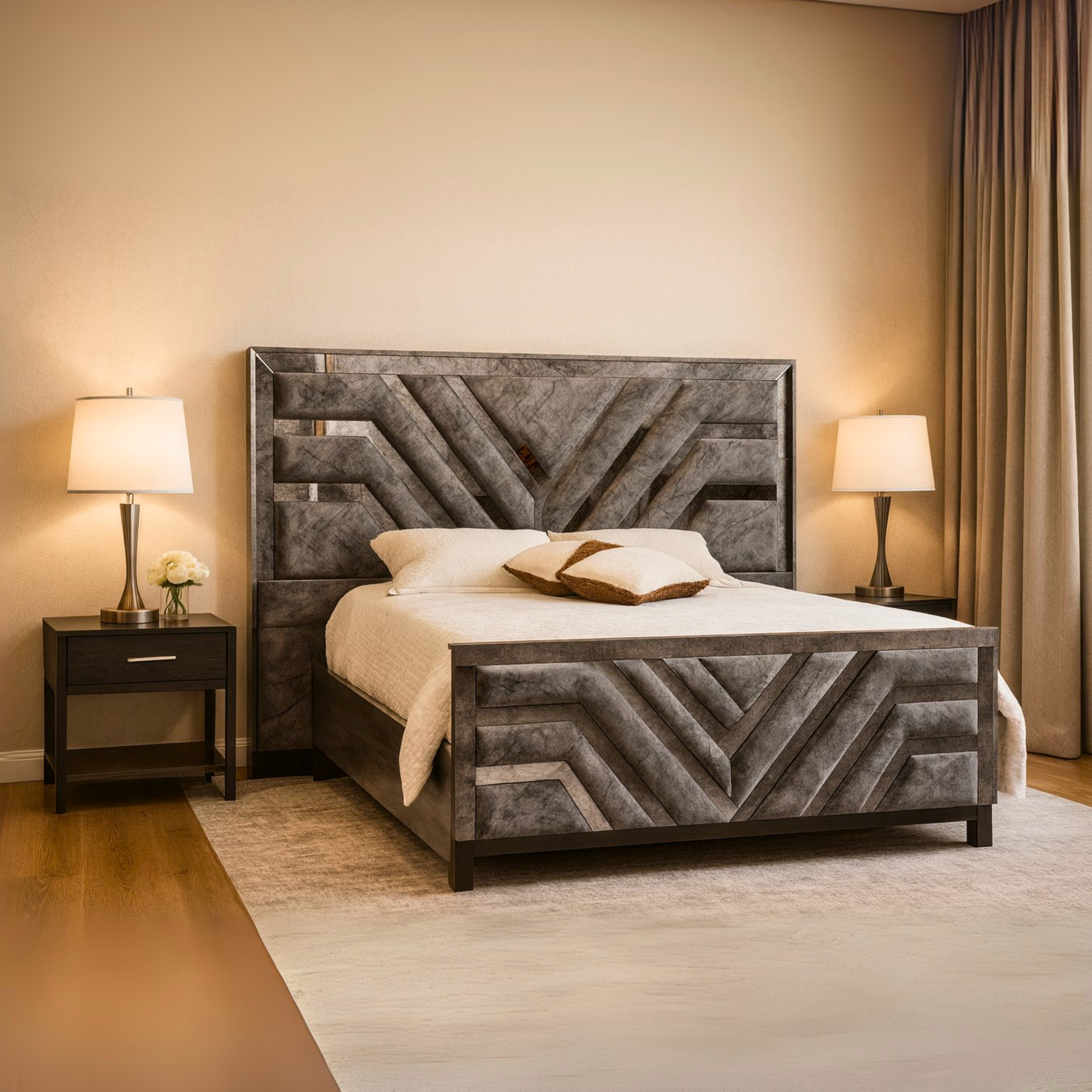 Cama Prince Espejo: 1.40 - 1.60 - 2.00 Mts  - Cabecero: 2.30 Mts