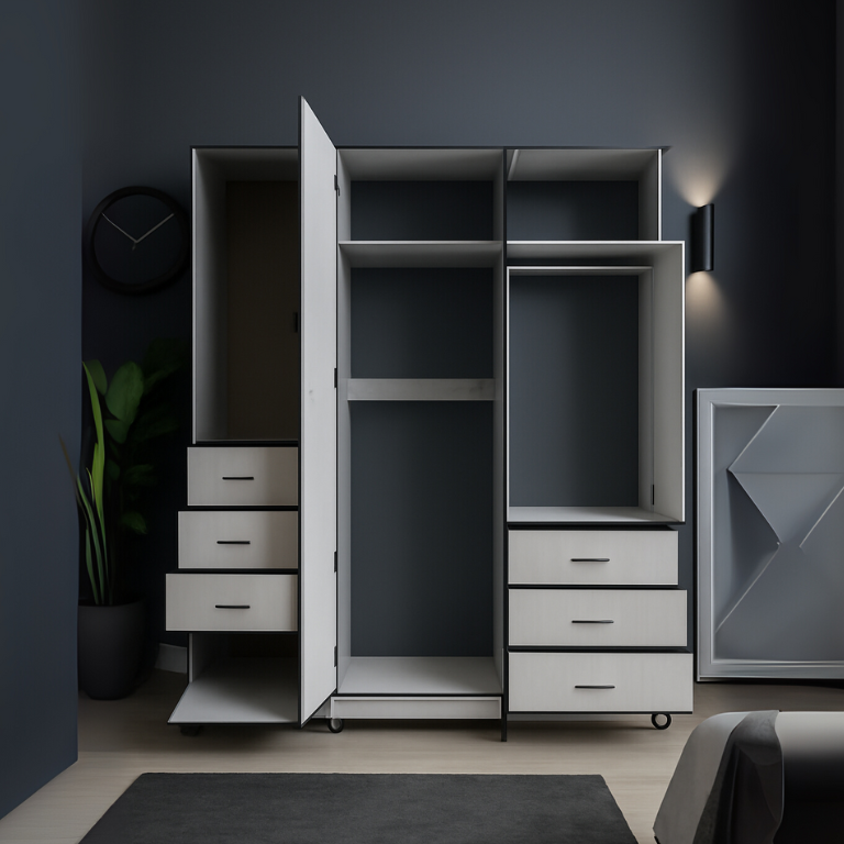 1.80 * 1.80 Mts  - Espejo Cuerpo Entero - Modular 3 secciones