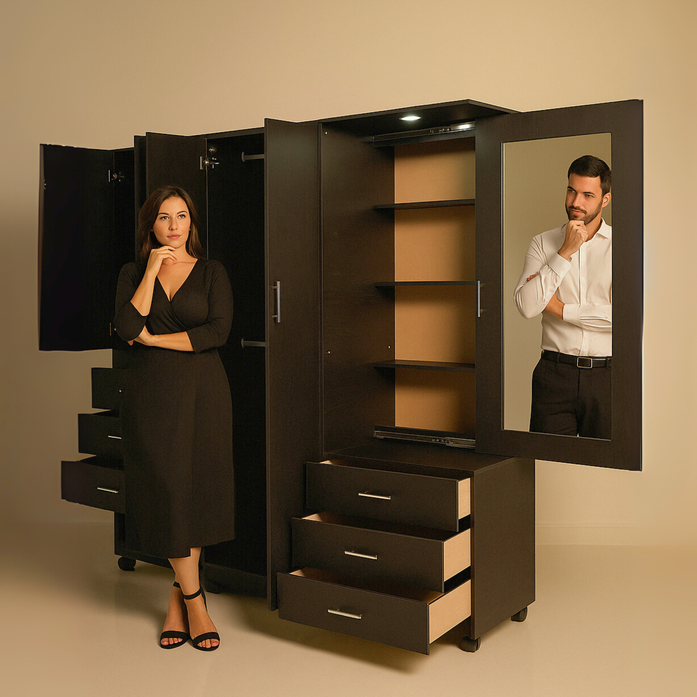 Coqueto 1.20 * 1.80 Mts - Modular 3 secciones