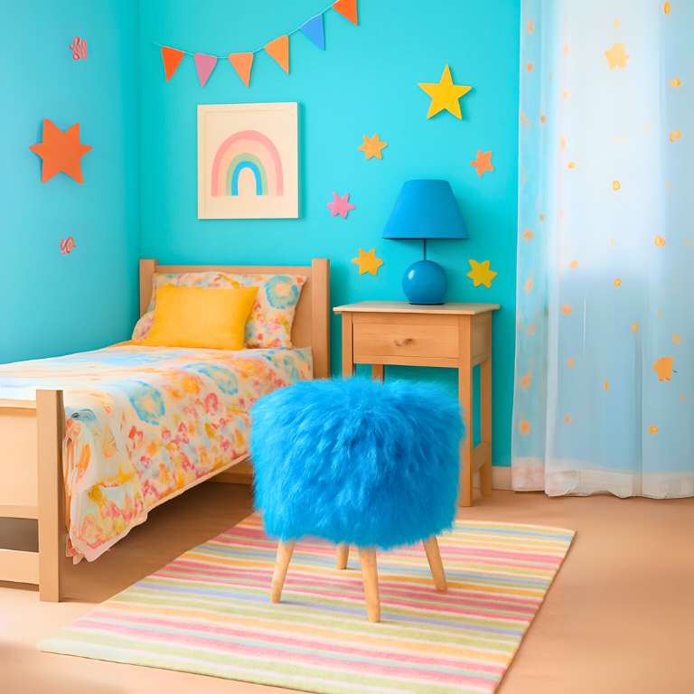 Puff: Peludo Colores Vivos