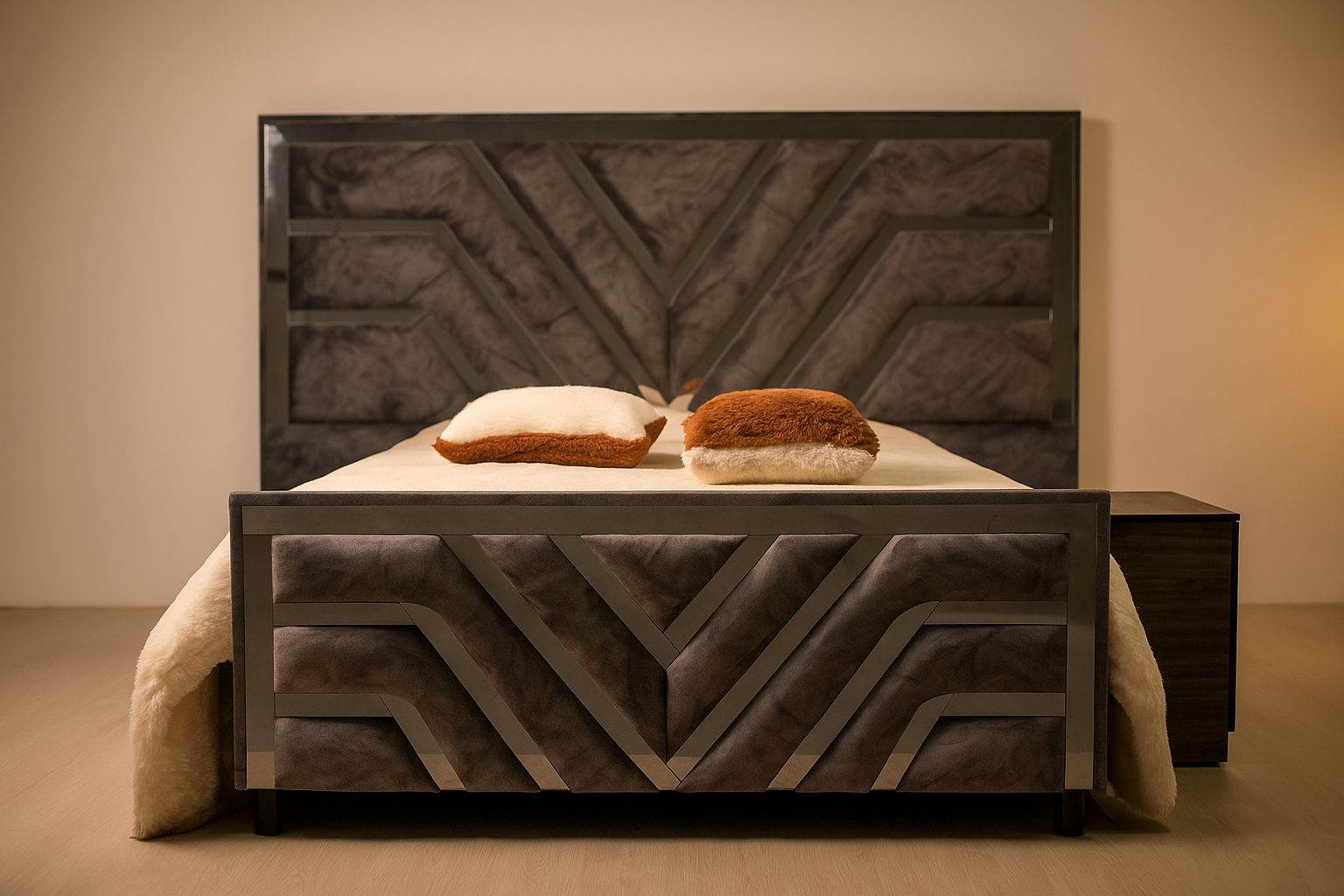 Cama Prince Espejo: 1.40 - 1.60 - 2.00 Mts  - Cabecero: 2.30 Mts