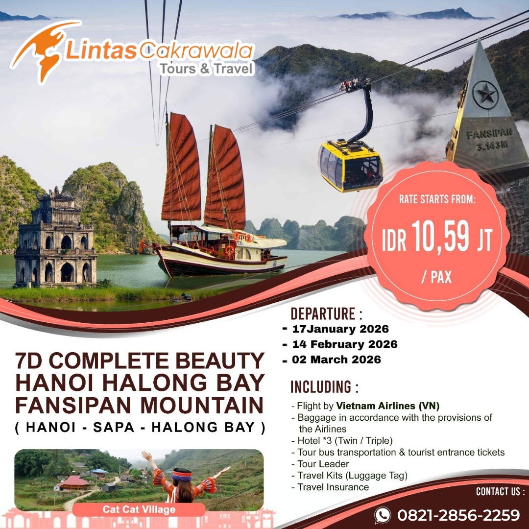 7D COMPLETE BEAUTY HANOI HALONG BAY FANSIPAN