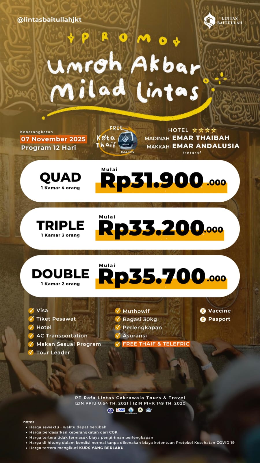 UMROH MILAD LINTAS 07 NOVEMBER 2025