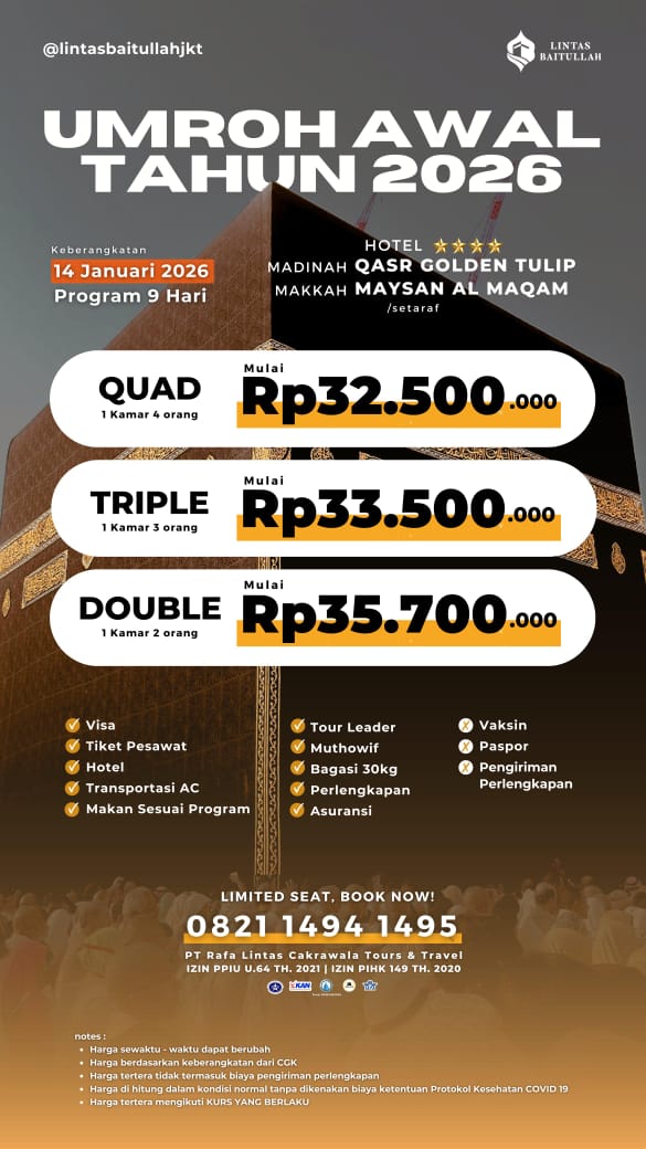 UMROH AWAL TAHUN 14 JANUARI 2026