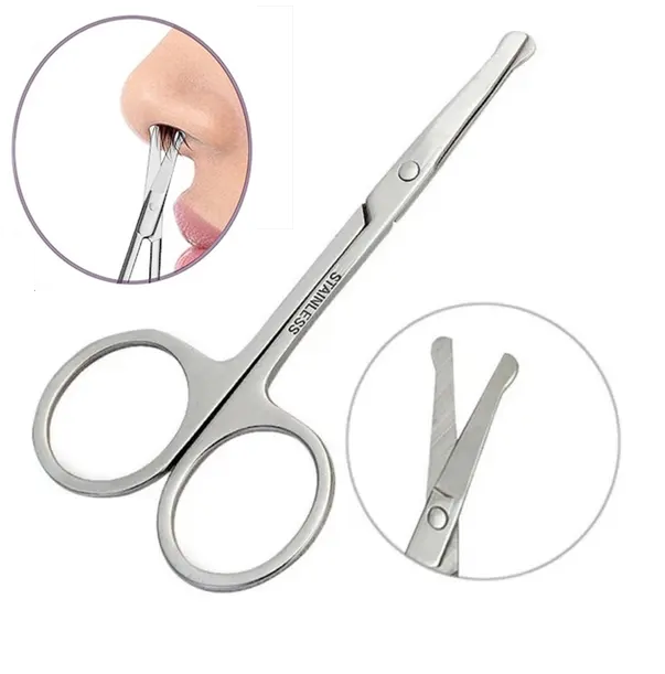 Tesoura Ponta Redonda Pequena Nariz bigode Sobrancelha Ótima Qualidade