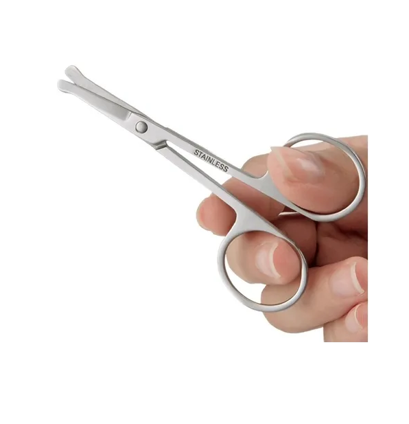 Tesoura Ponta Redonda Pequena Nariz bigode Sobrancelha Ótima Qualidade