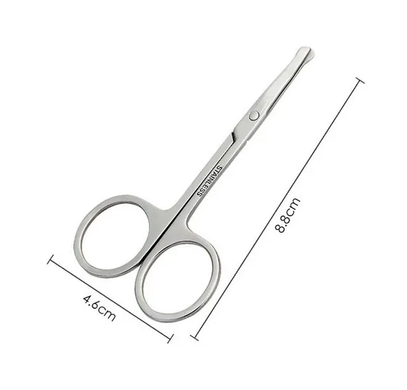 Tesoura Ponta Redonda Pequena Nariz bigode Sobrancelha Ótima Qualidade