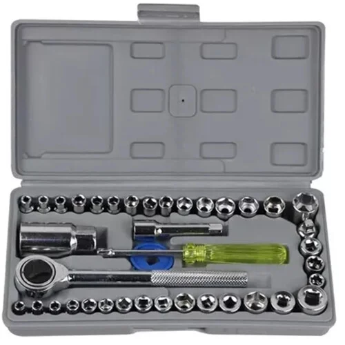 Jogo Chave Catraca Soquete Canhão Ferramenta Qualidade Cromado