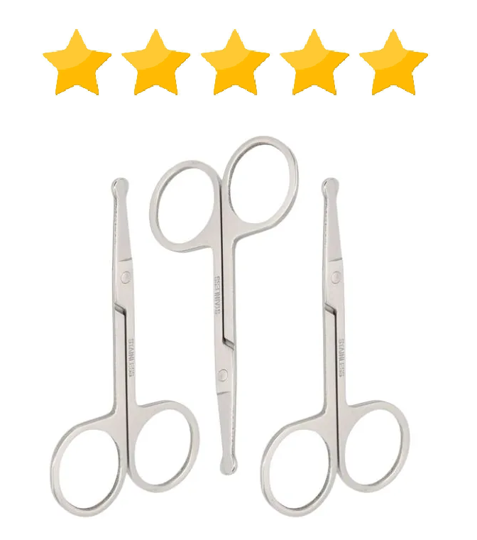 Tesoura Ponta Redonda Pequena Nariz bigode Sobrancelha Ótima Qualidade