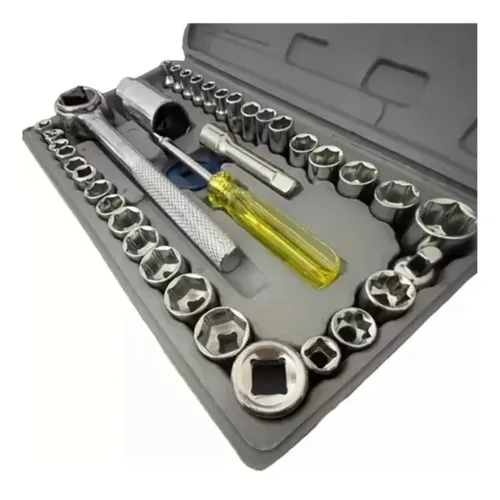 Jogo Chave Catraca Soquete Canhão Ferramenta Qualidade Cromado