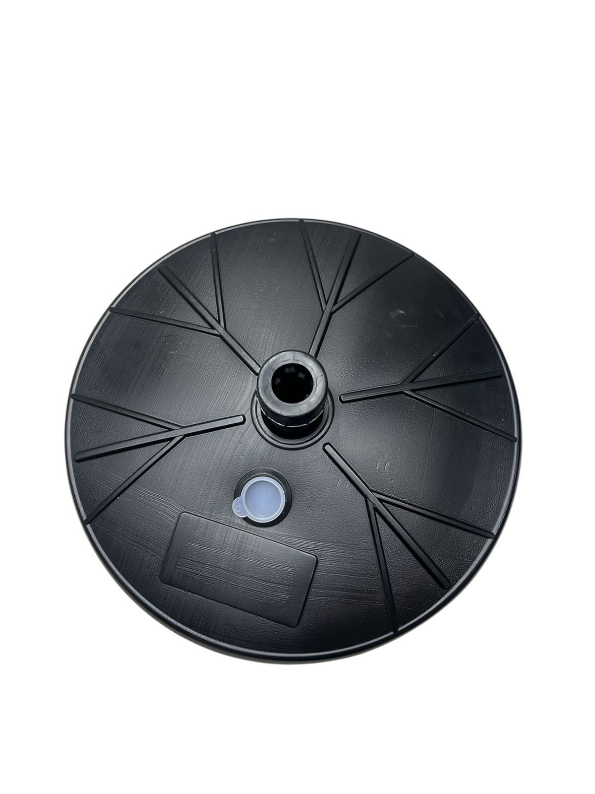 Base Guarda Sol Ombrelone Resistente Suporte Agua Ou Areia Preto Redondo