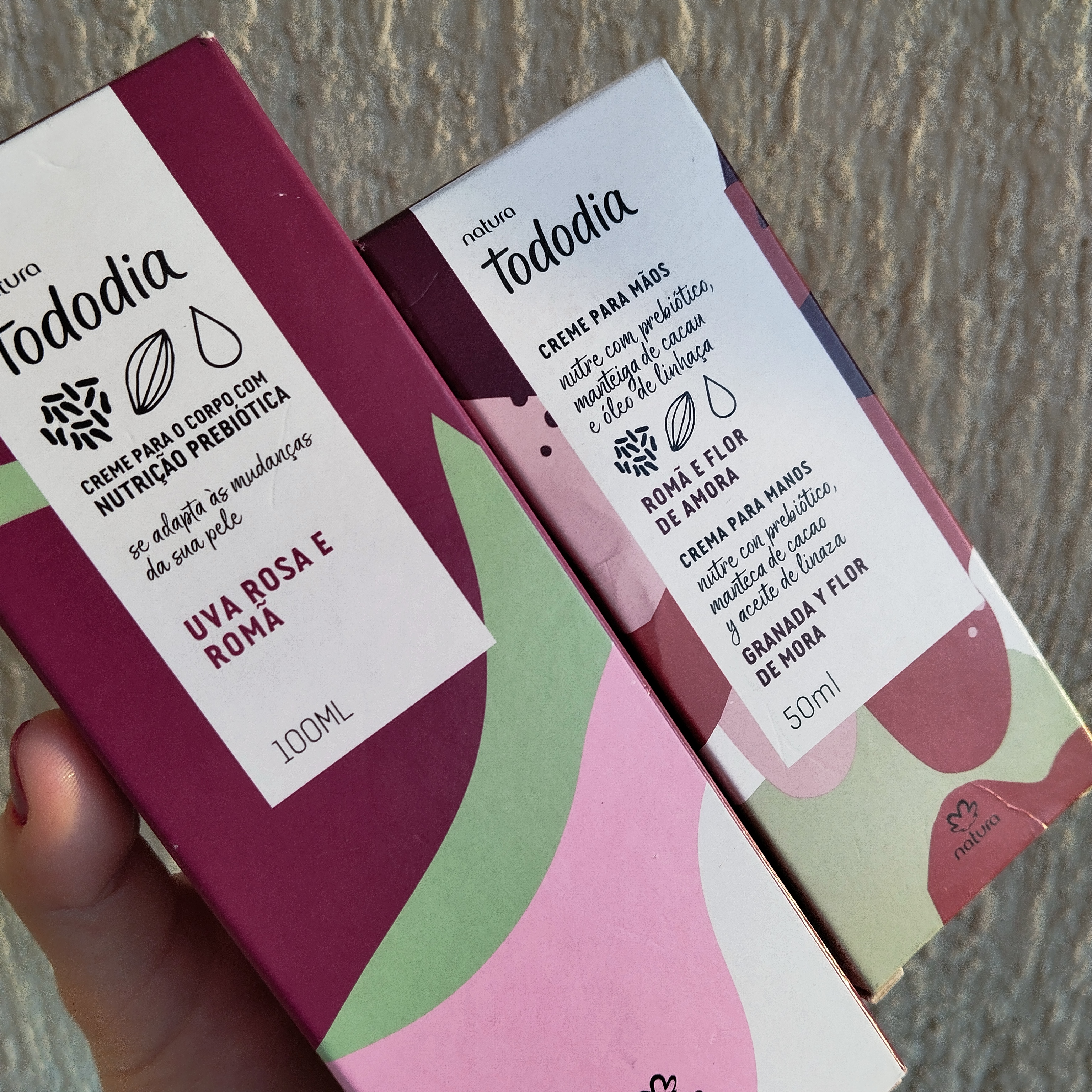 Kit Natura Hidratantes Corporal e para Mãos