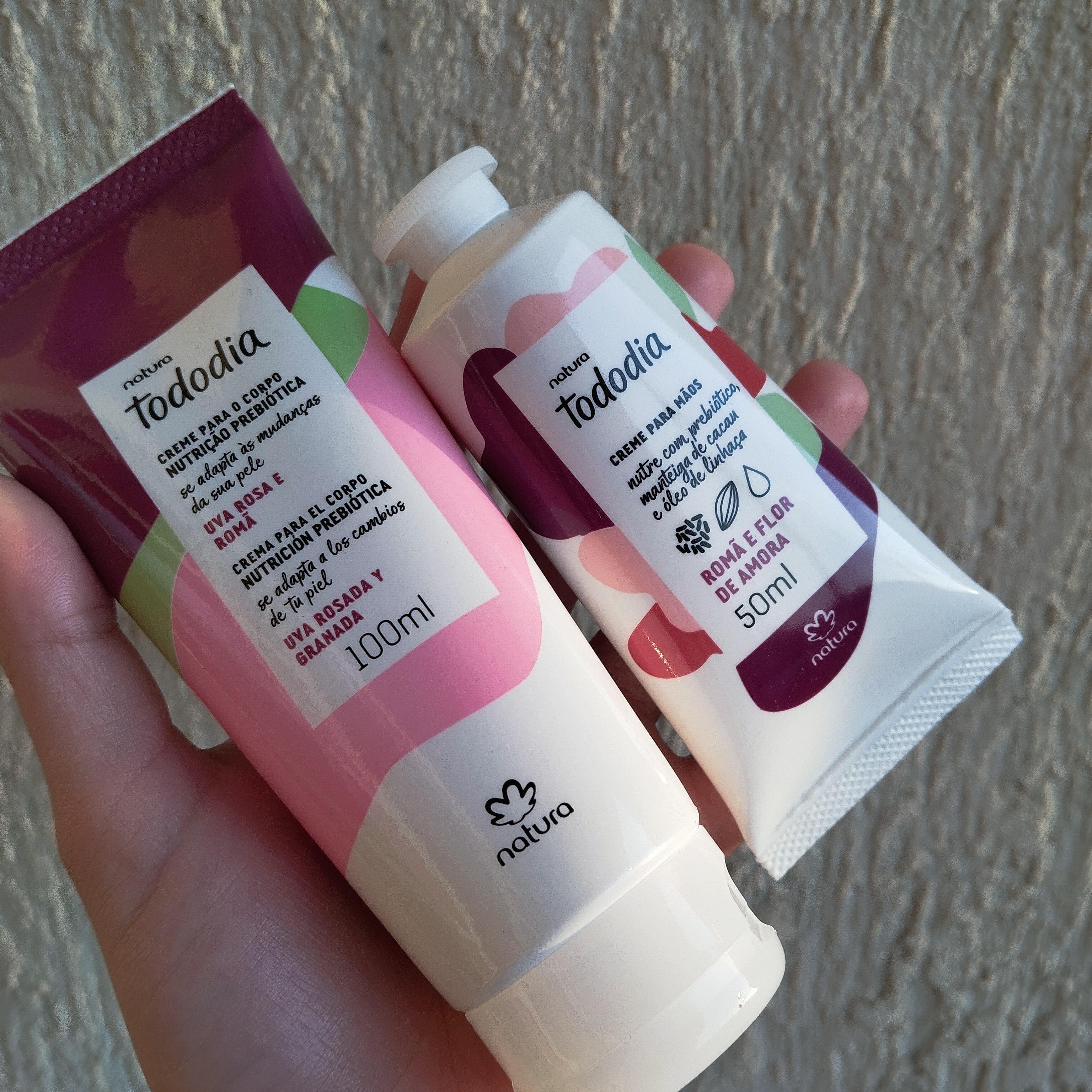 Kit Natura Hidratantes Corporal e para Mãos