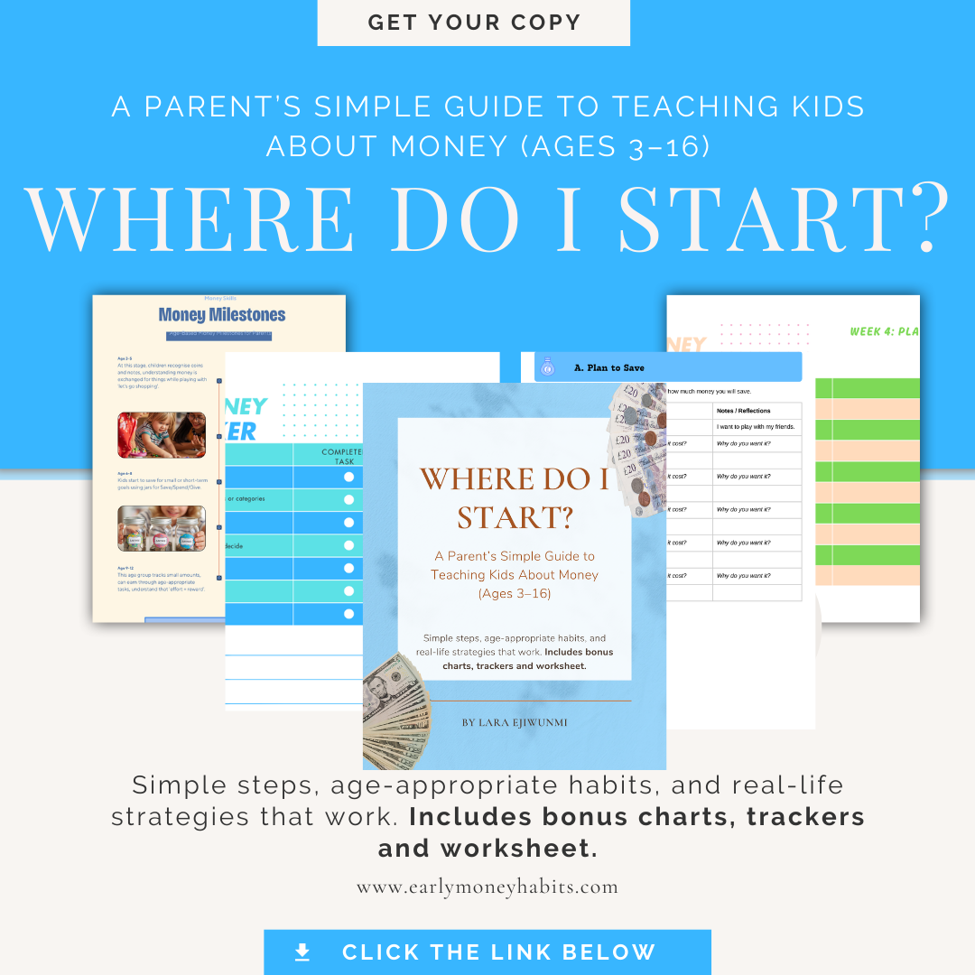 Where Do I Start? A Parent’s Simple Guide to Teaching Kids About Money (Ages 3–16)