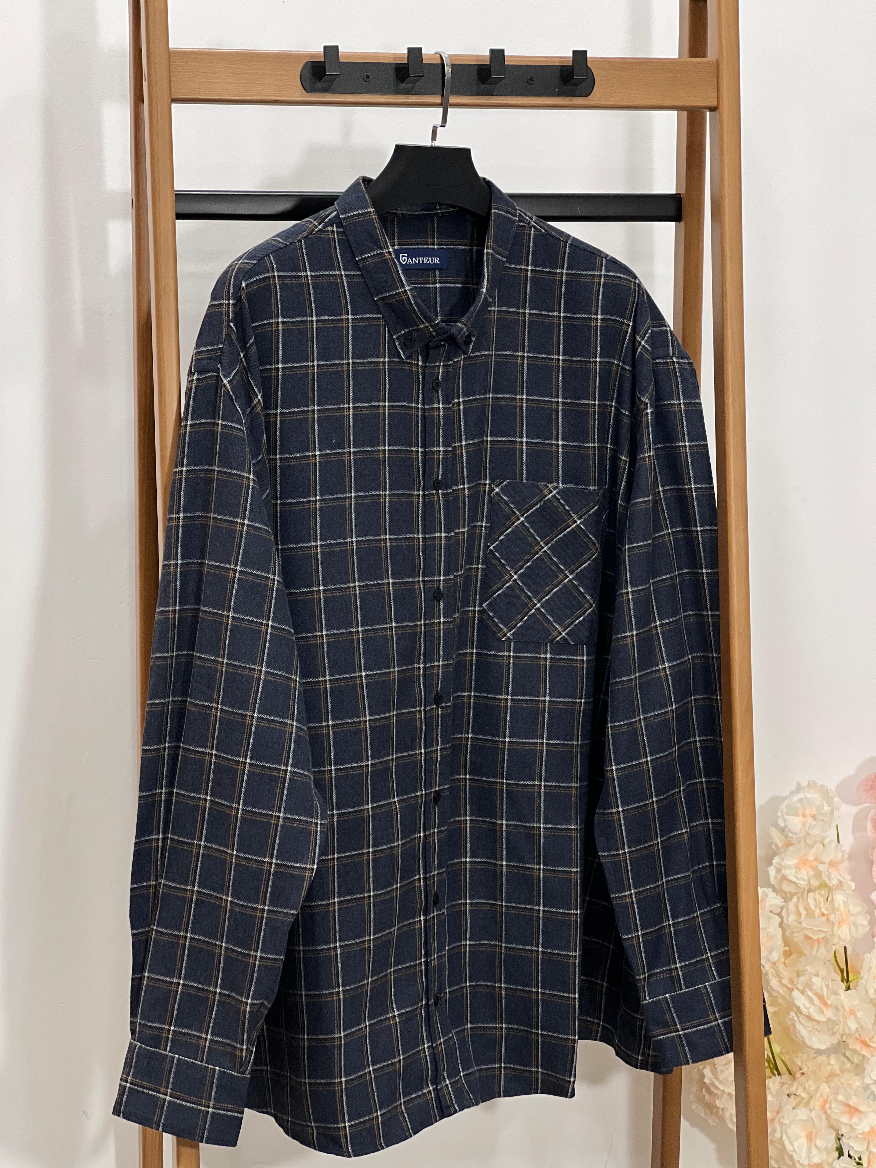 Chemise manches longues à carreaux