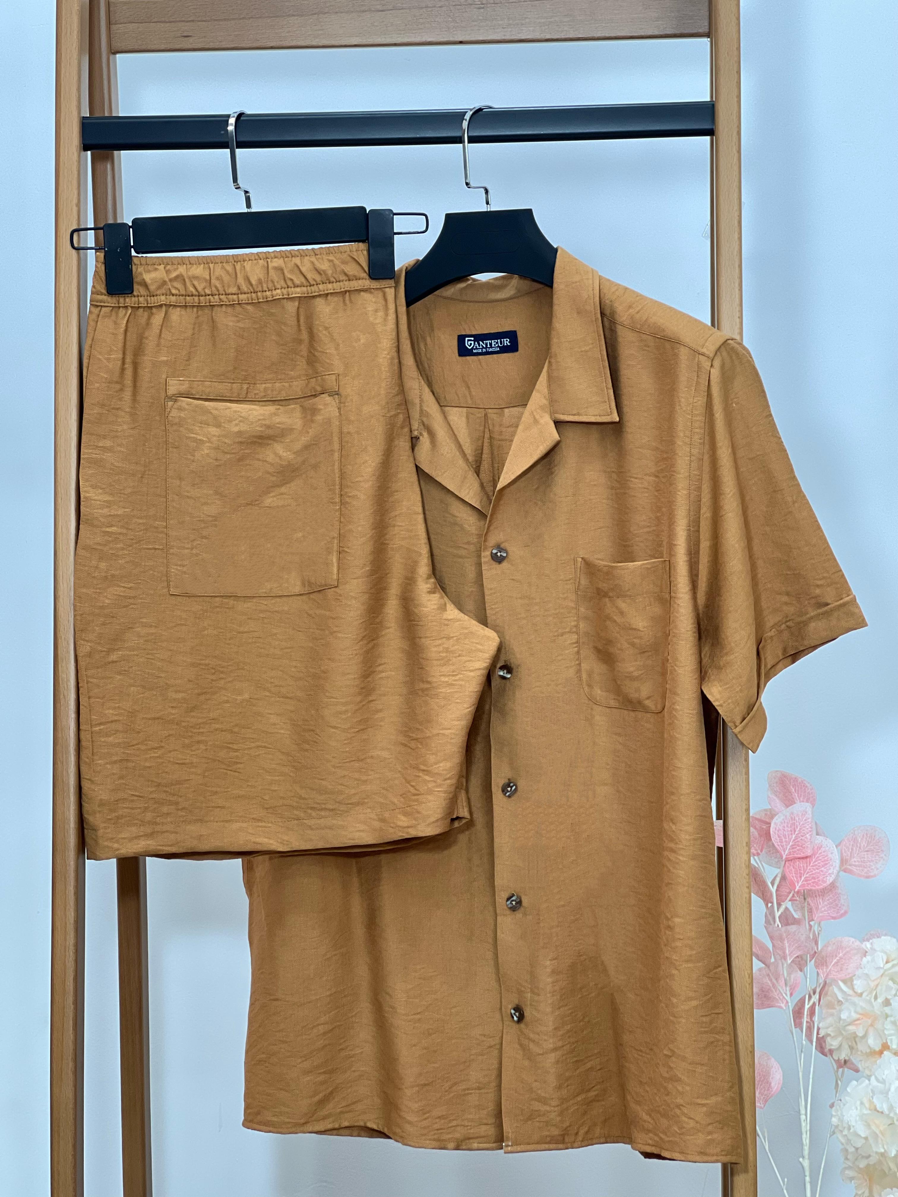 chemise avec poche + short