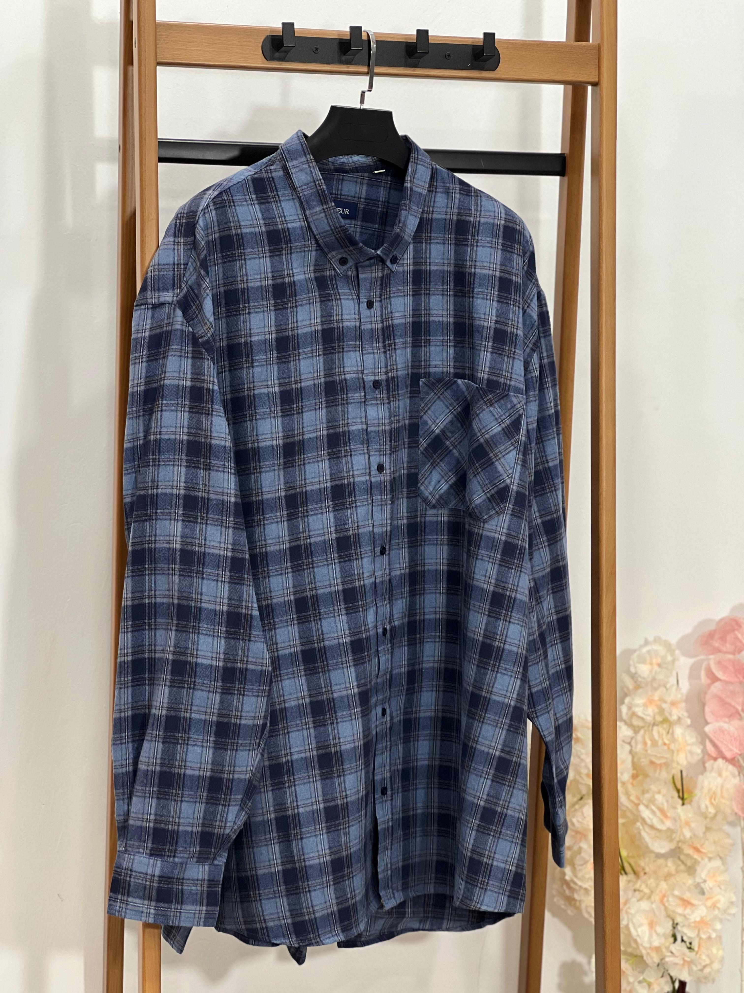 Chemise manches longues à carreaux