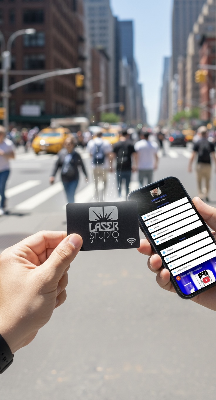 Contactless NFC Metal Business Card Customizable