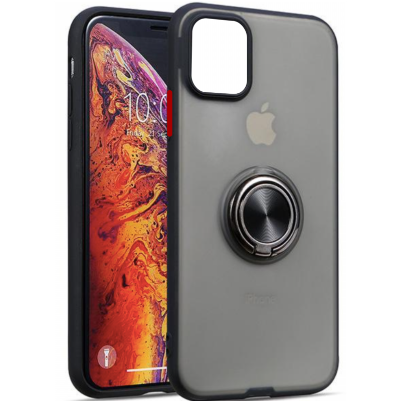 Coque de Protection Mate avec Support Bague Magnétique - iPhone 6-17