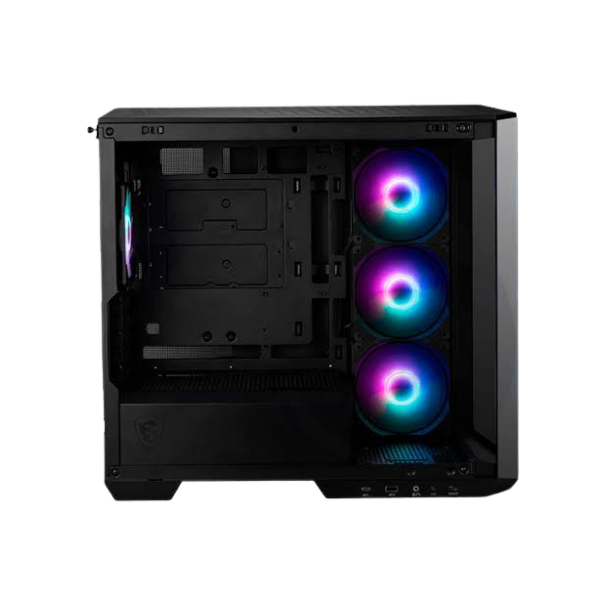 CASE MSI MAG PANO M100R PZ BLACK | 4 Fans ARGB | USB Type-C | Vidrio Templado | Sin Fuente