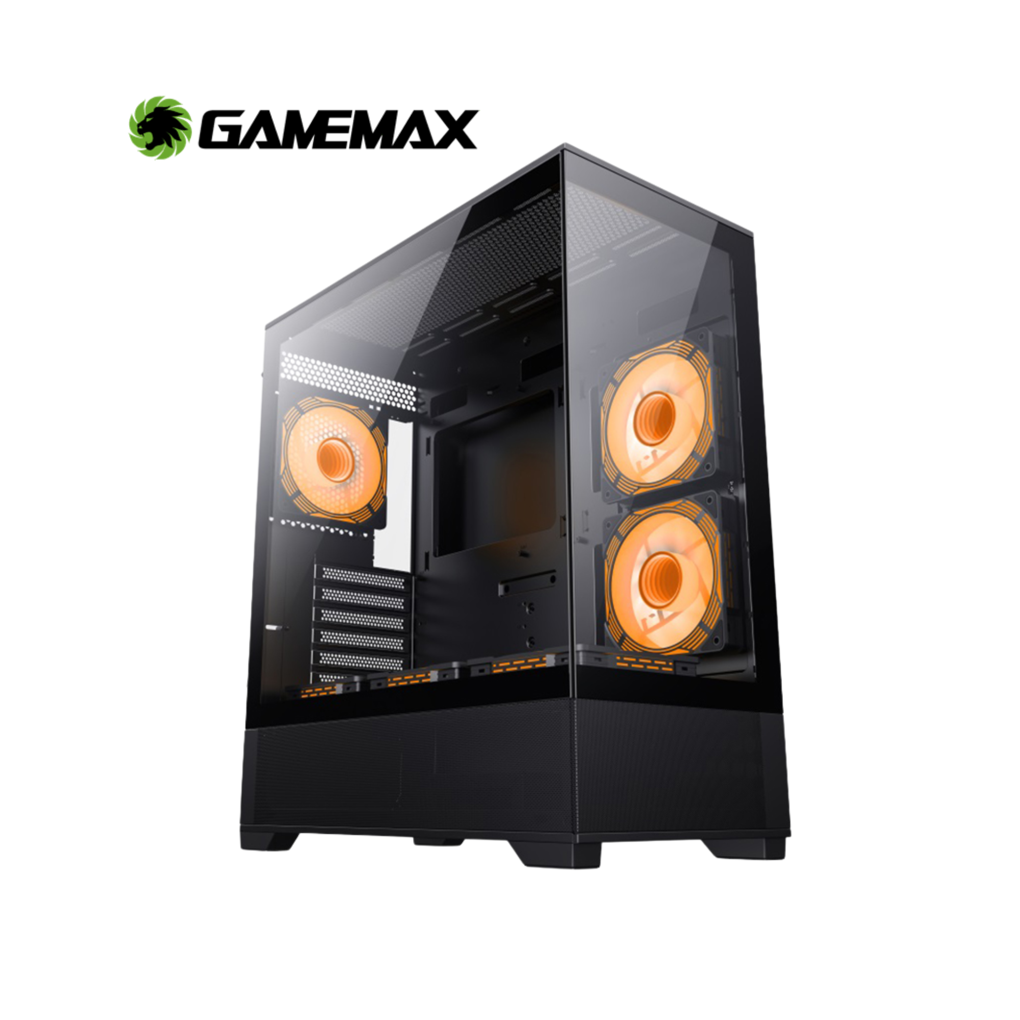 CASE GAMEMAX VISTA AB | Mid Tower ATX | 6 Fans ARGB PWM | USB Type-C Gen2 | Vidrio Templado | Sin Fuente