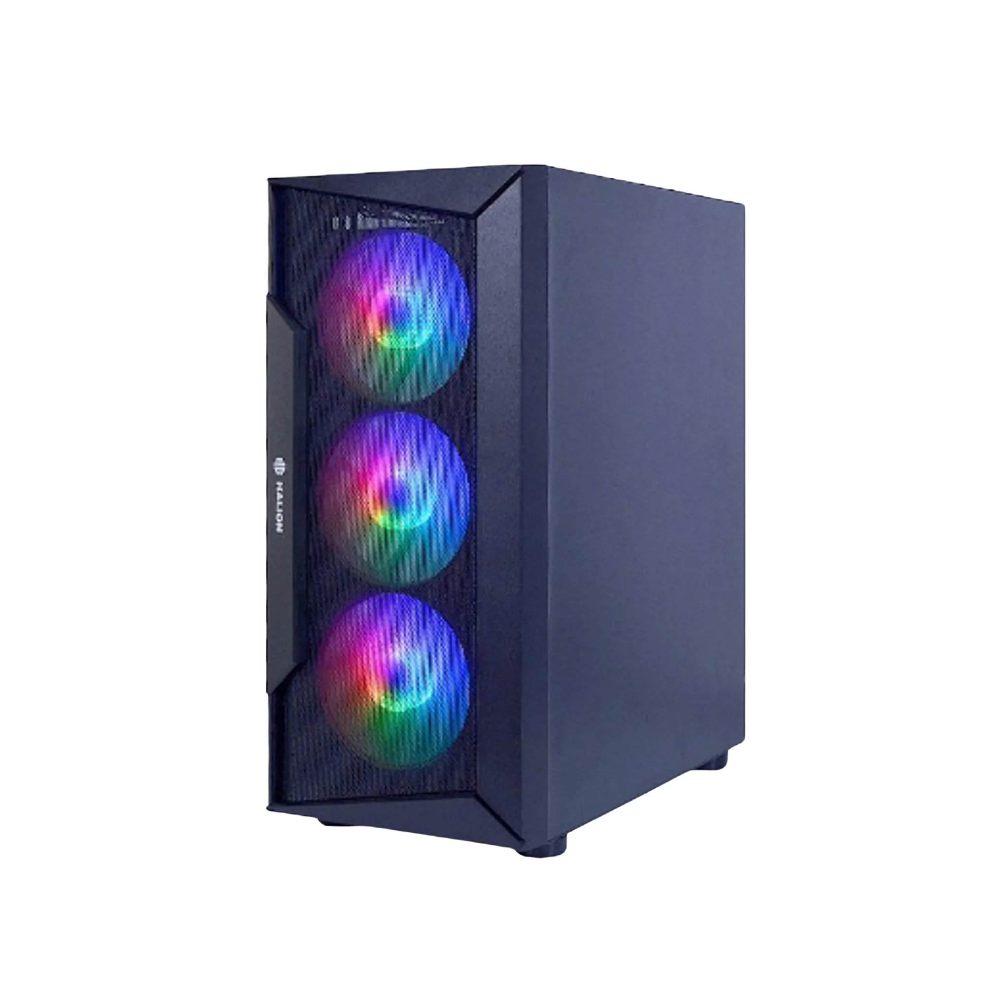 CASE HALION MARTE CR28 BLACK | 500W | 4 Fans RGB | Malla | Vidrio Templado