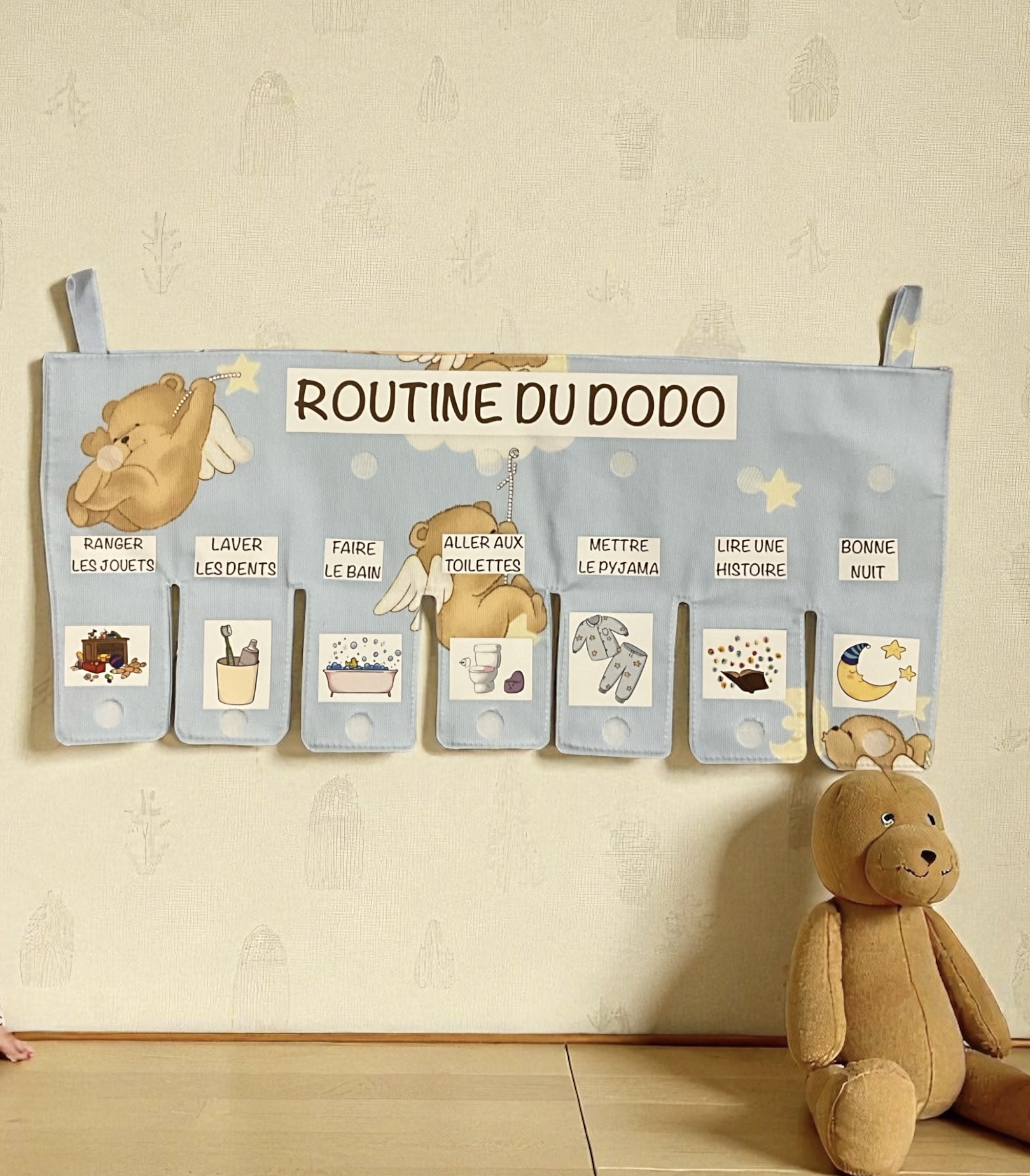 Panneau de routine du dodo