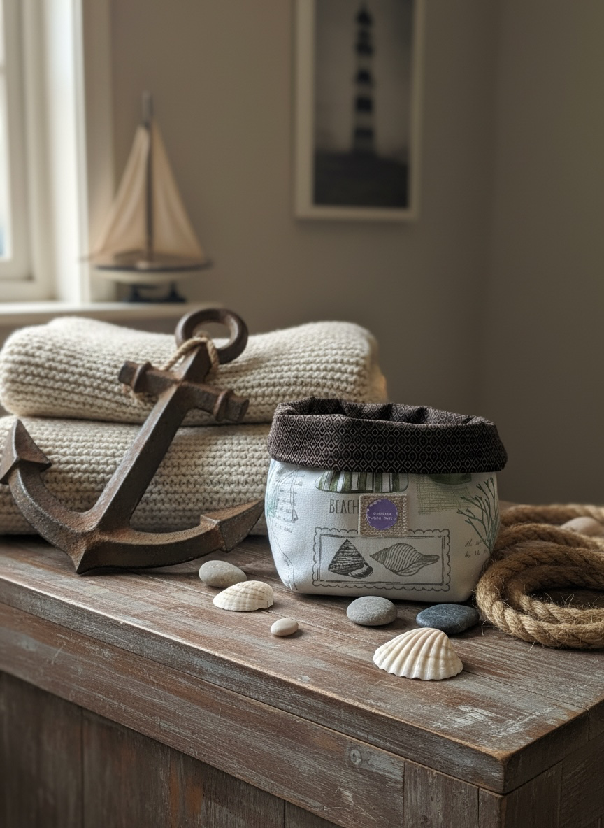 Panier de rangement inspiré de la mer