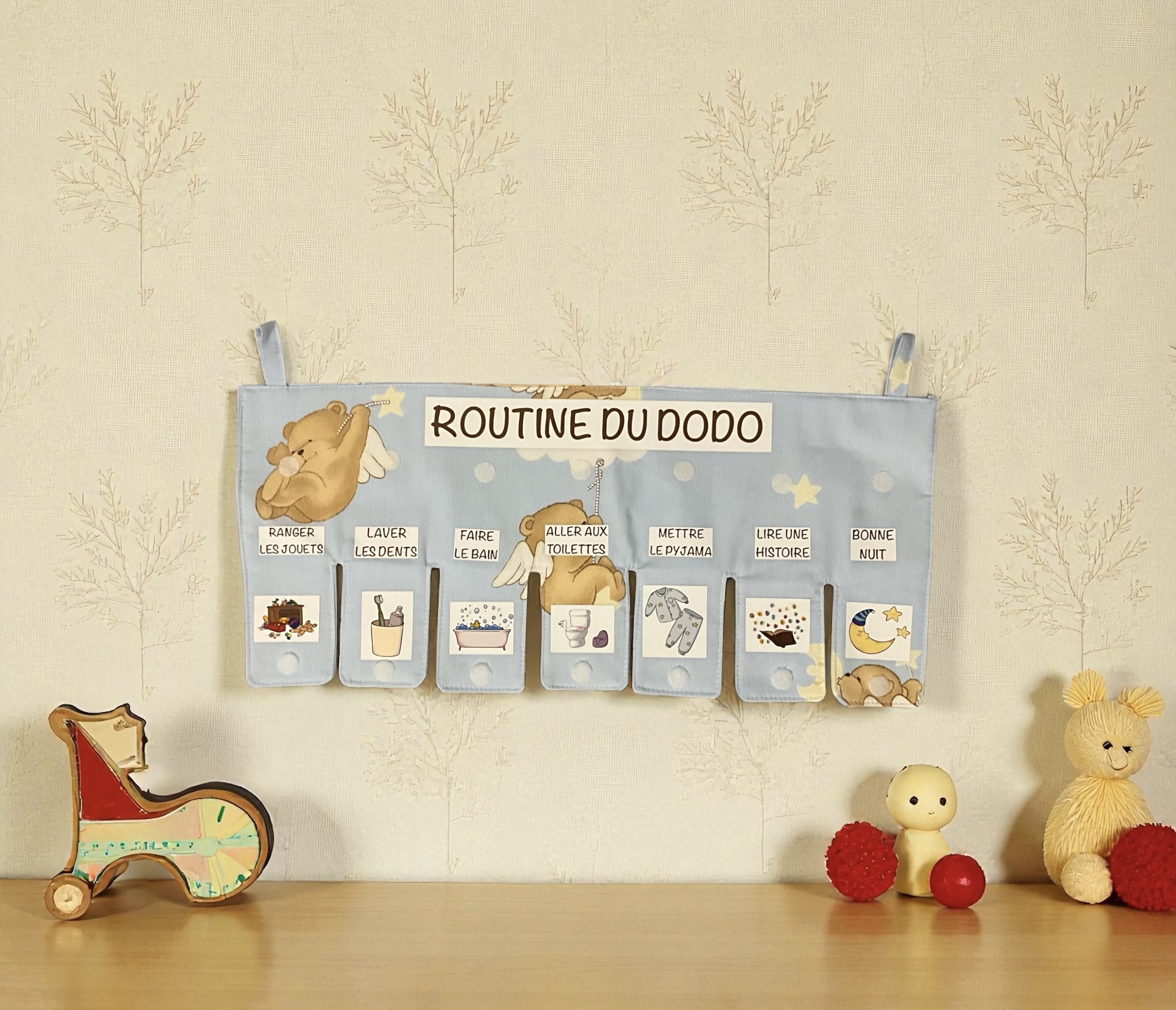 Panneau de routine du dodo