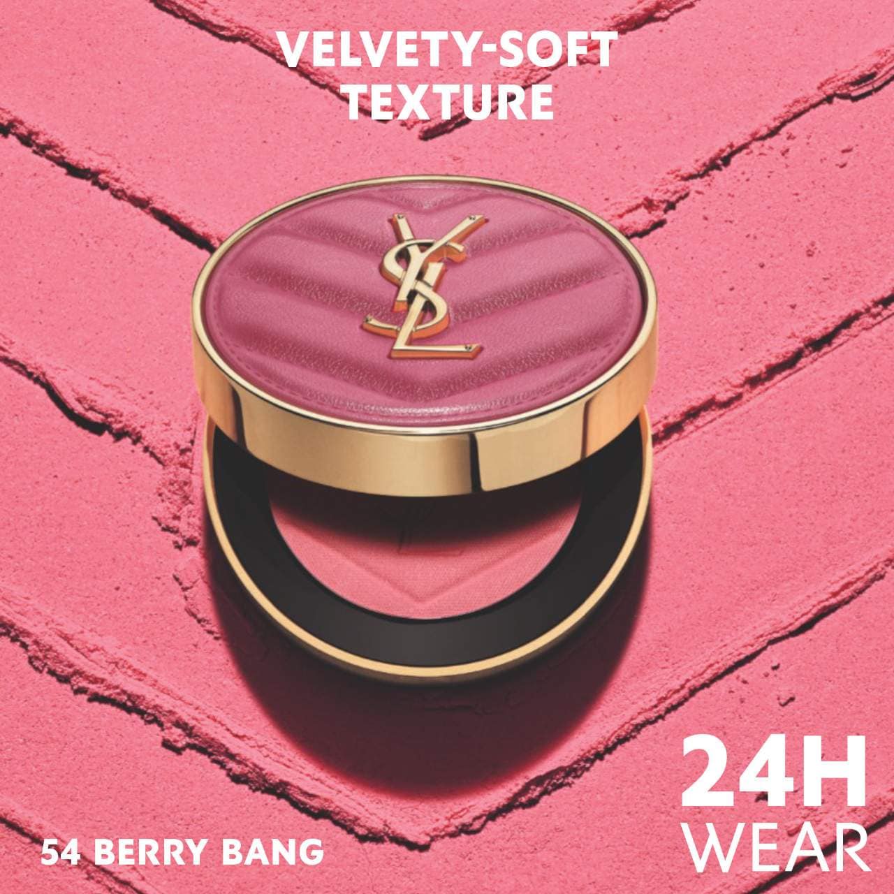 IVES SAINT LAURENT  Make Me Blush 24H Buildable Powder  Blush 54 Berry Bang